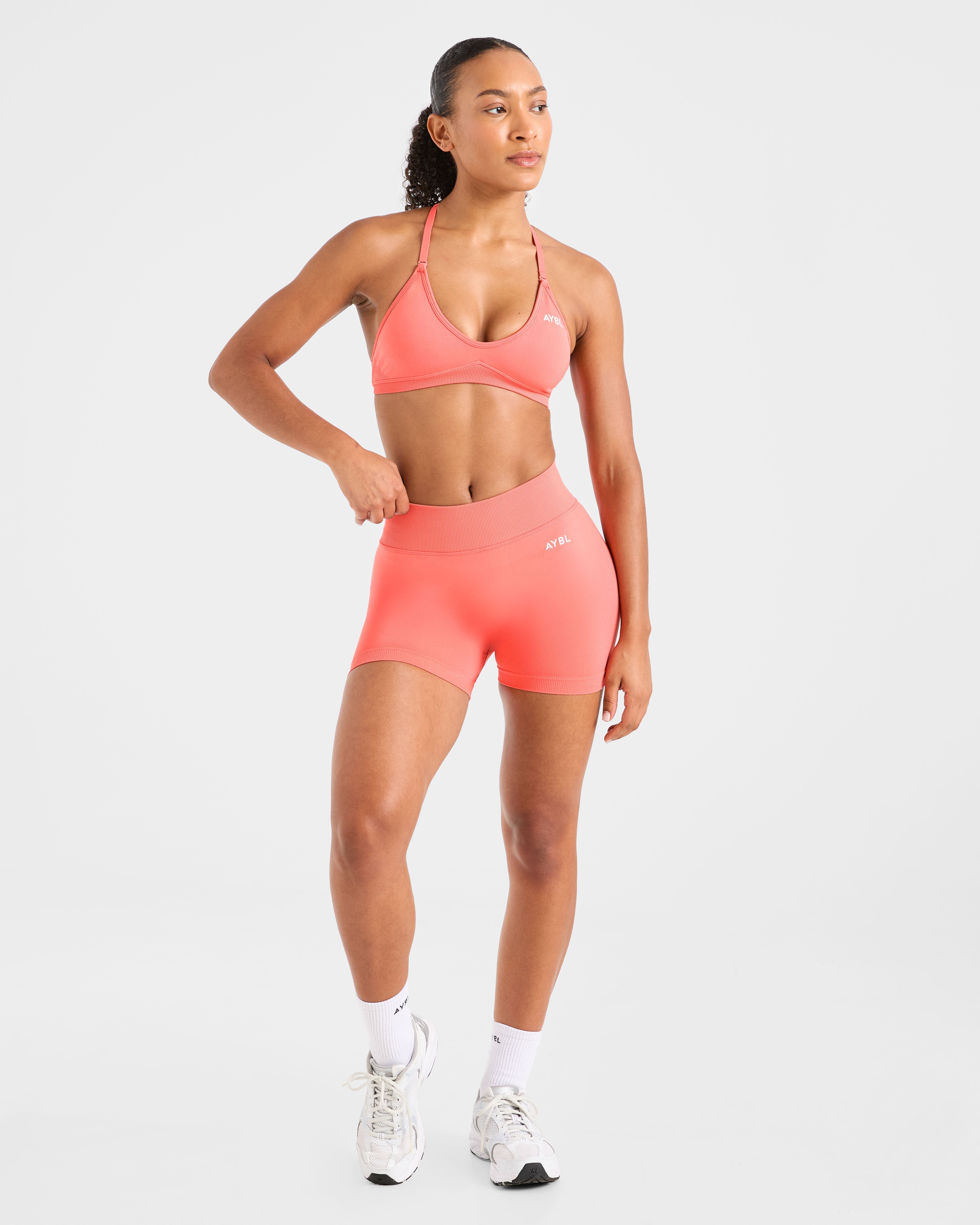 Adapt Seamless Shorts | 4.5" - Summer Peach