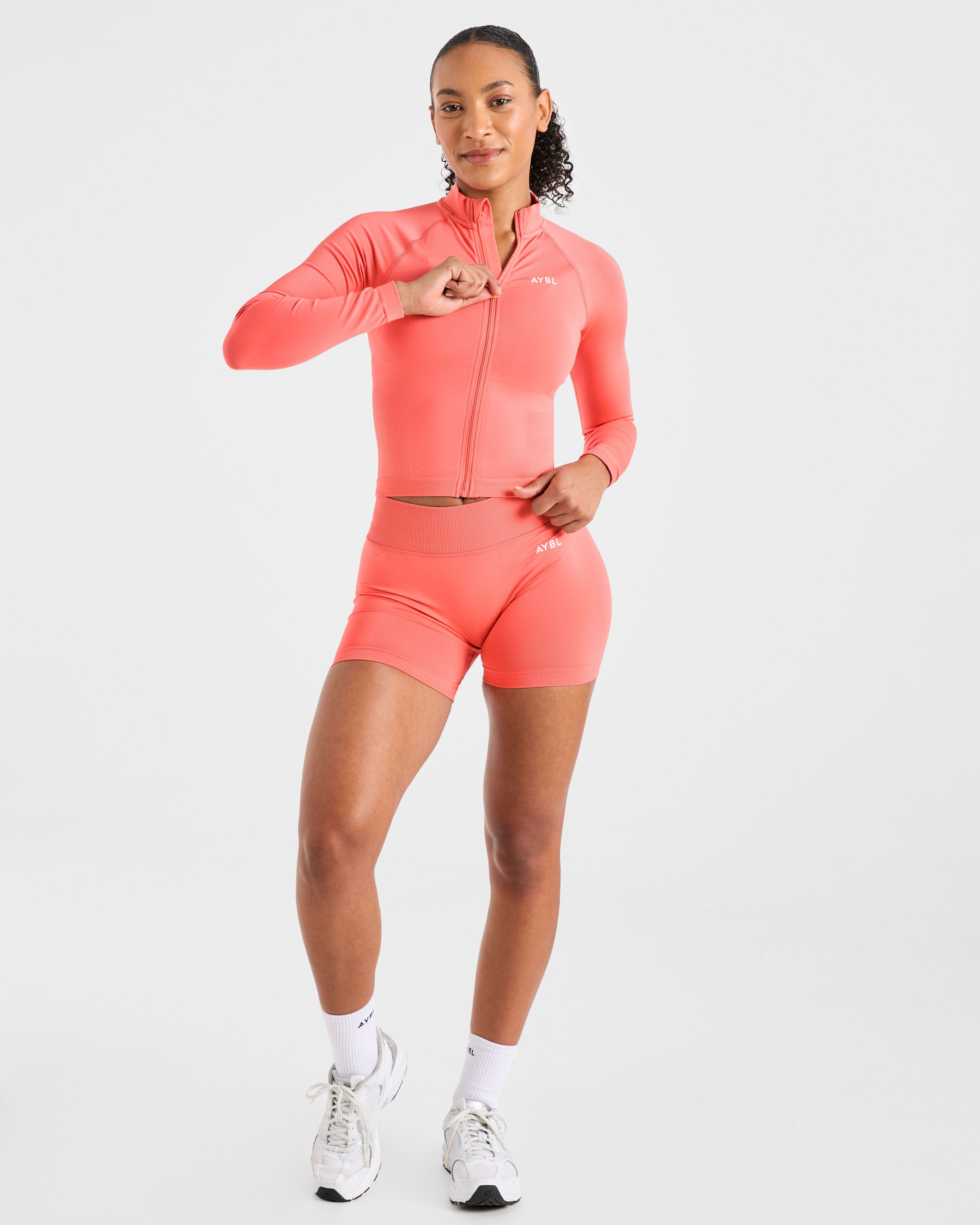 Adapt Seamless Shorts | 4.5" - Summer Peach