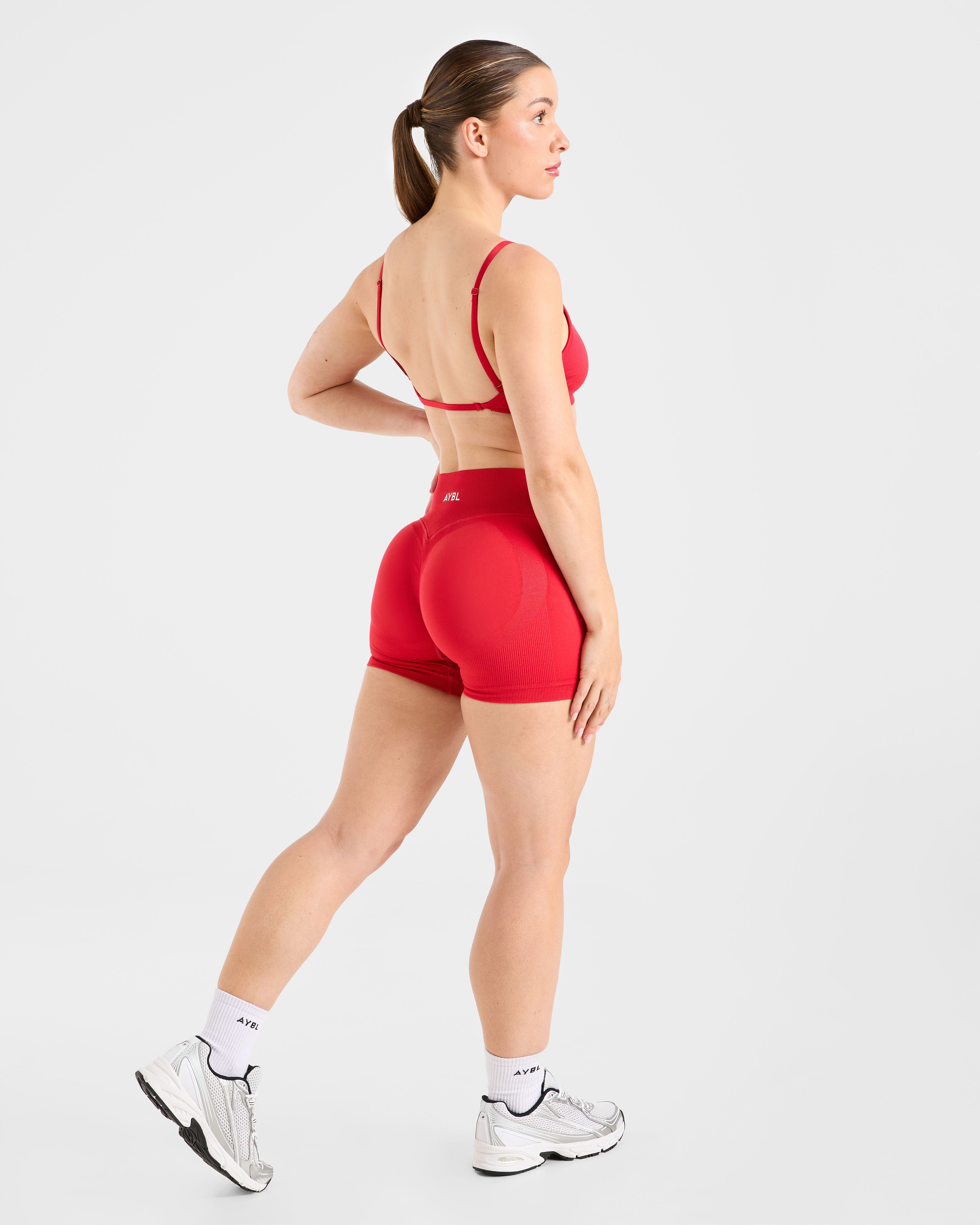 Adapt Seamless Strappy Sports Bra - Salsa Red