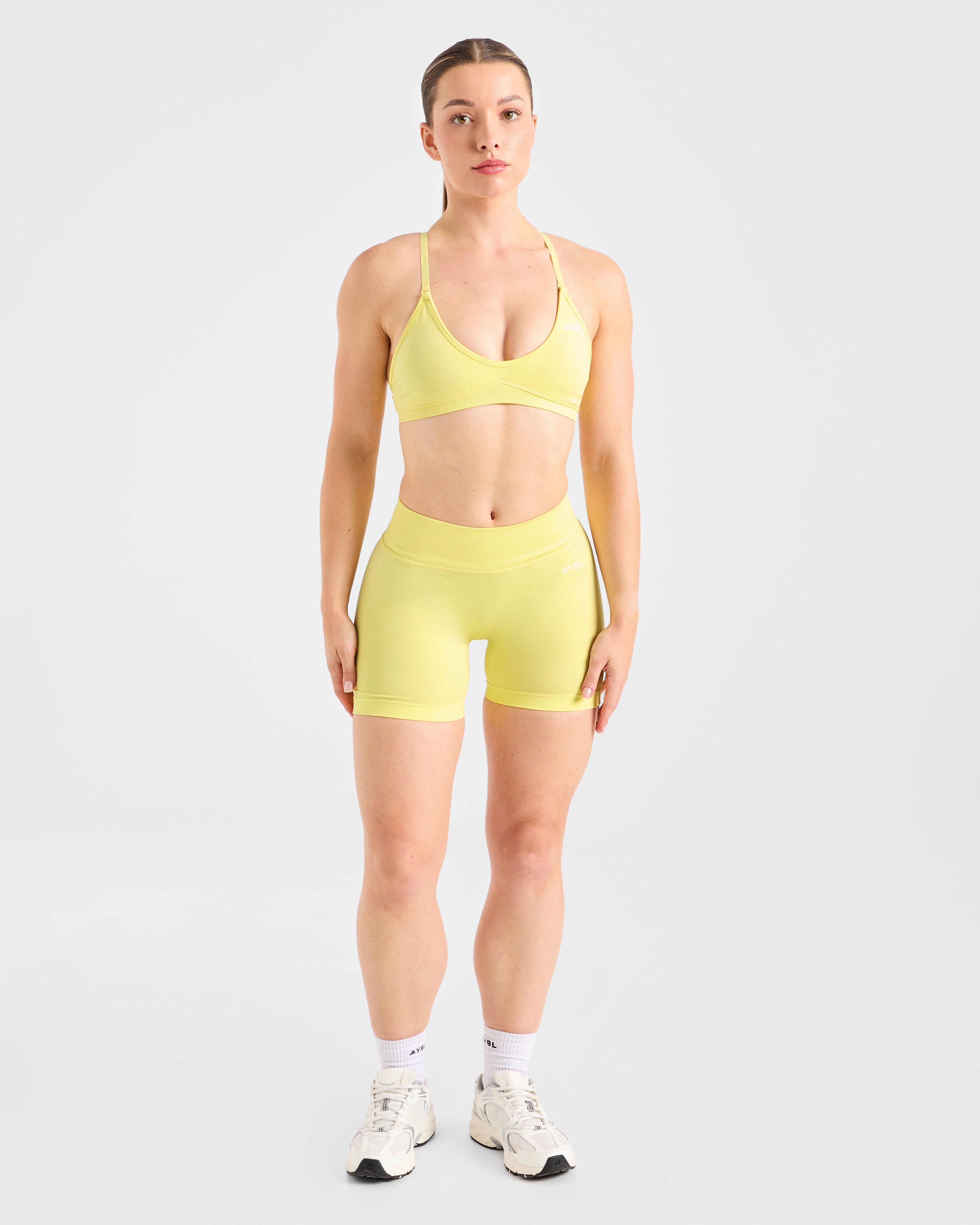 Adapt Seamless Strappy Sports Bra - Spring Yellow