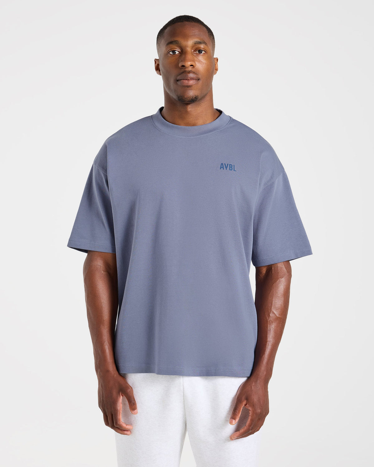 Script Collective Oversized T Shirt - Titanium Blue