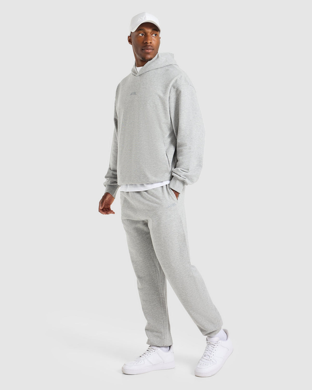 Craft Oversized Hoodie - Mid Marl Grey
