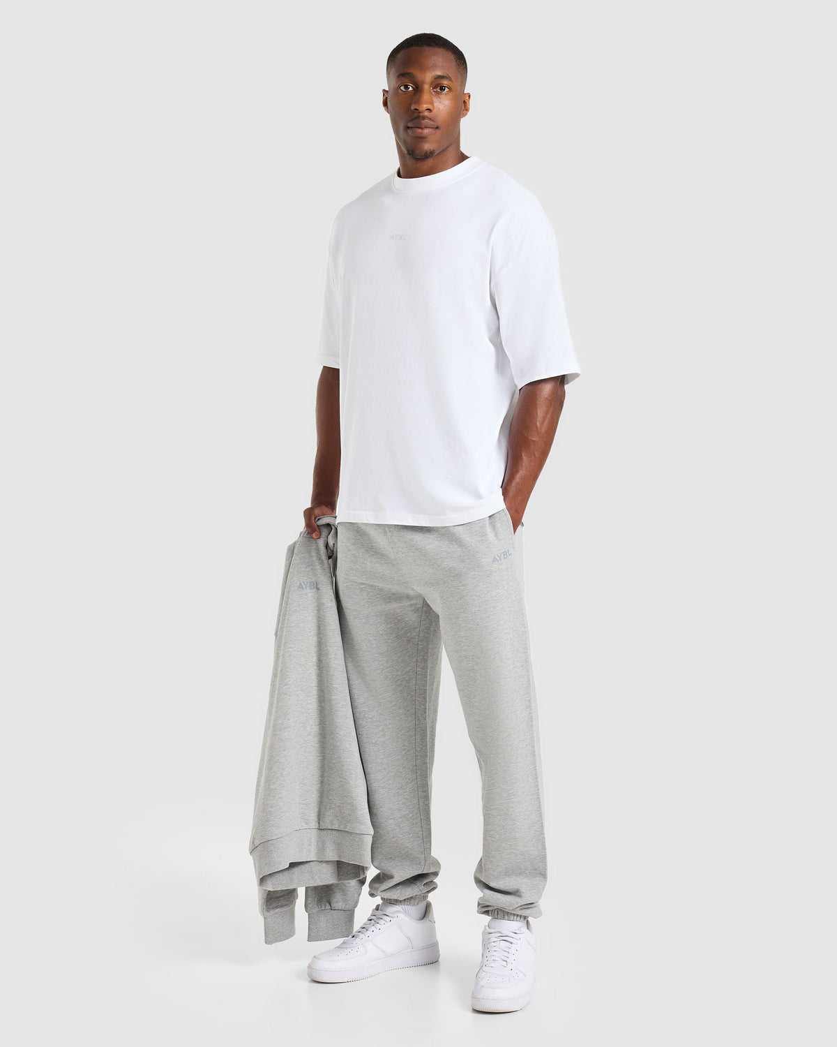 Craft Oversized Joggers - Mid Marl Grey