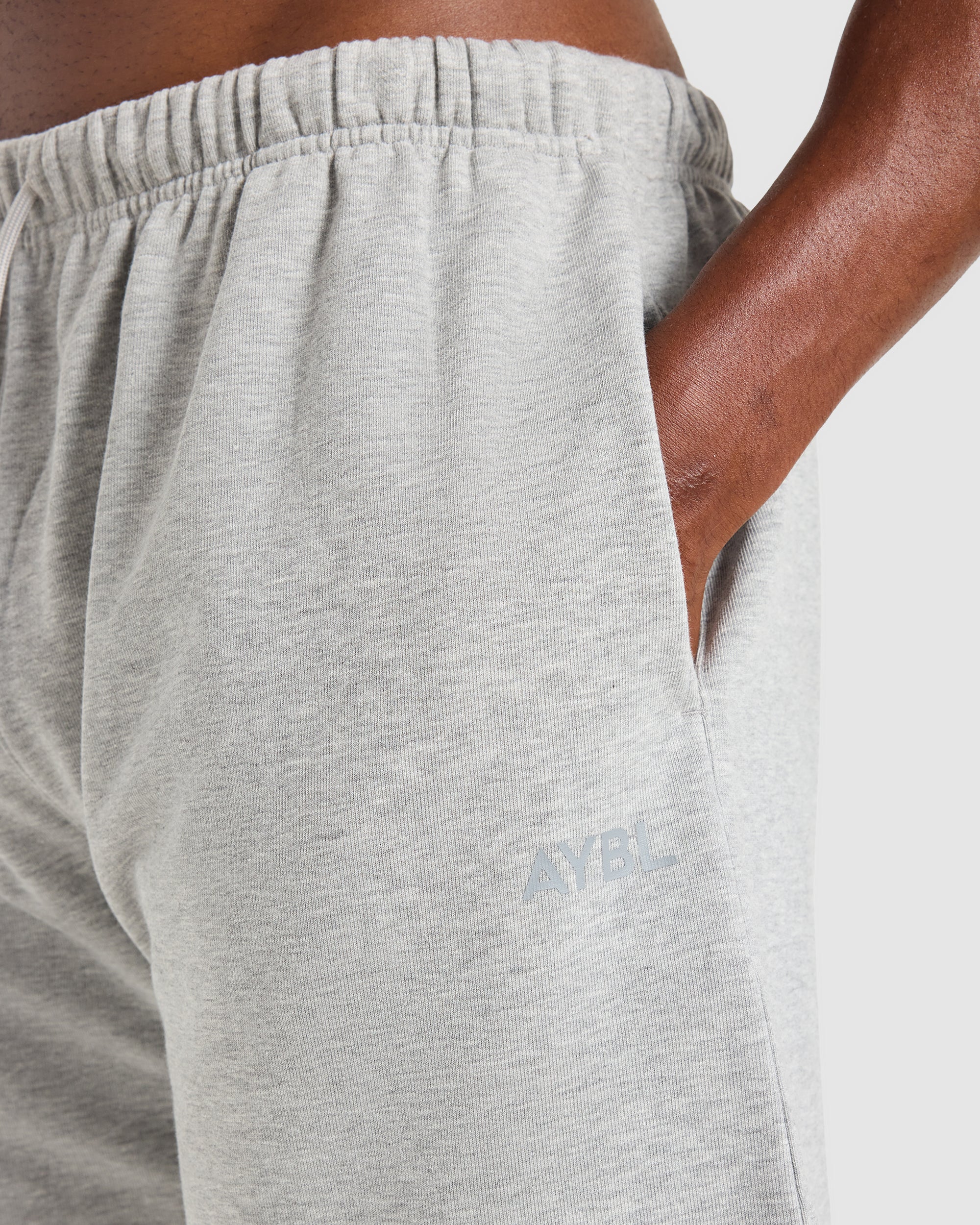 Craft Oversized Shorts - Mid Marl Grey