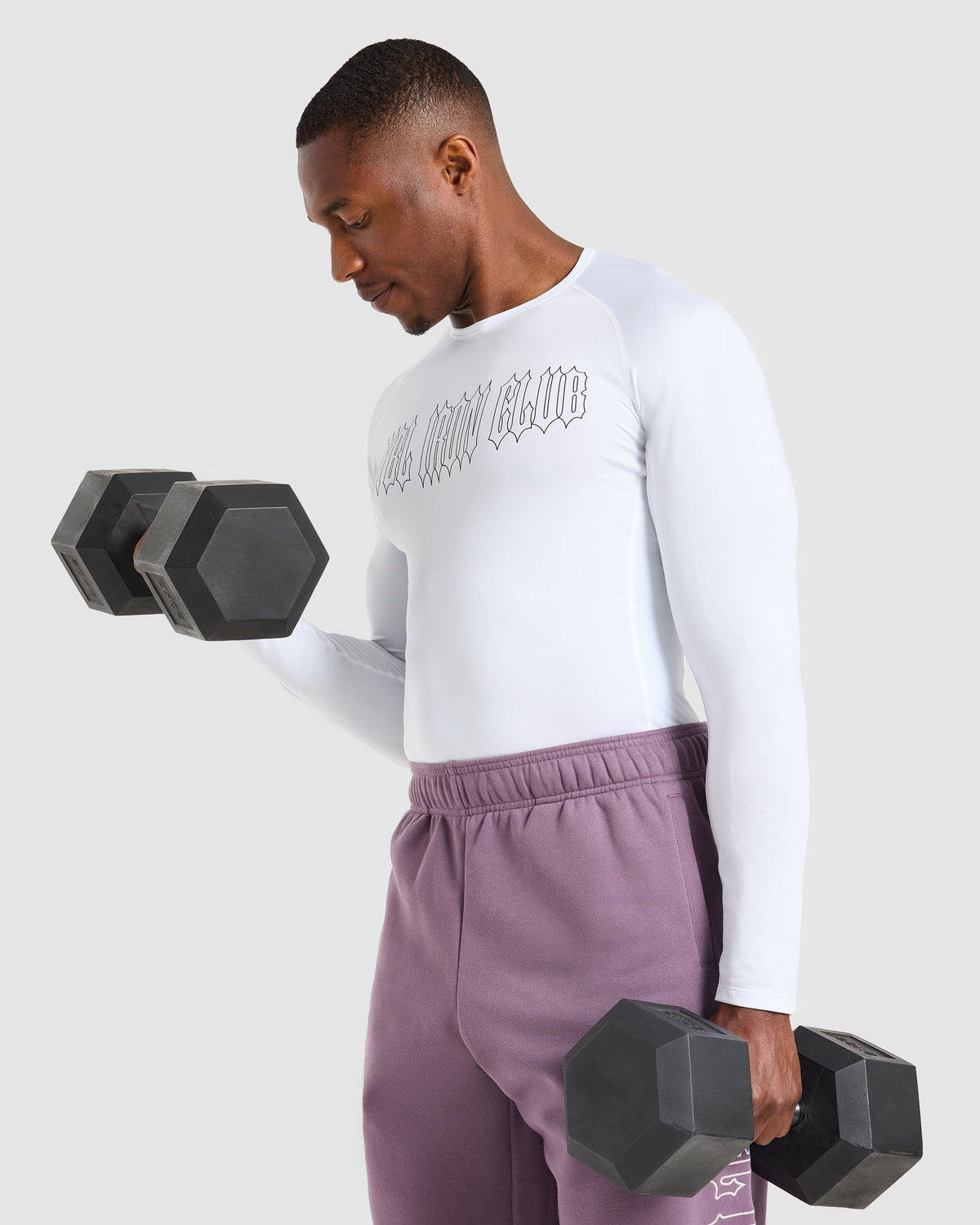 AYBL Iron Club Compression Long Sleeve - White