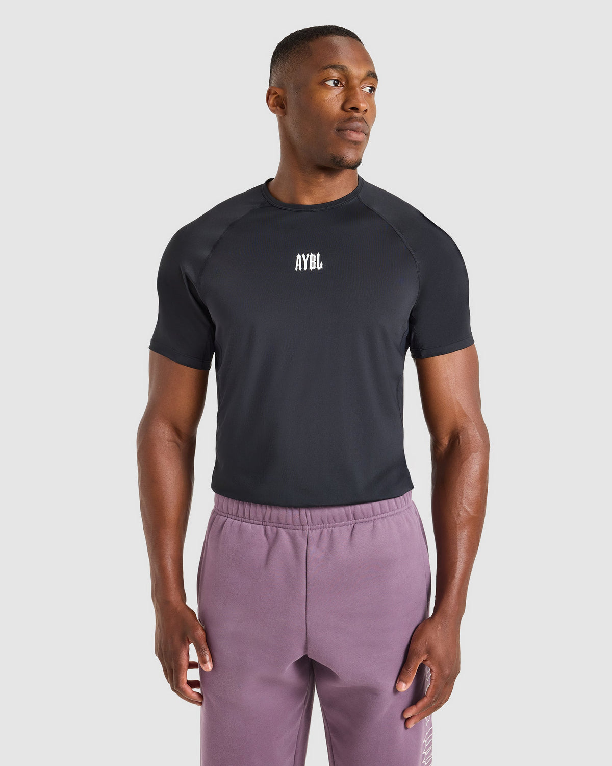 AYBL Iron Club Compression Relaxed T Shirt - Black