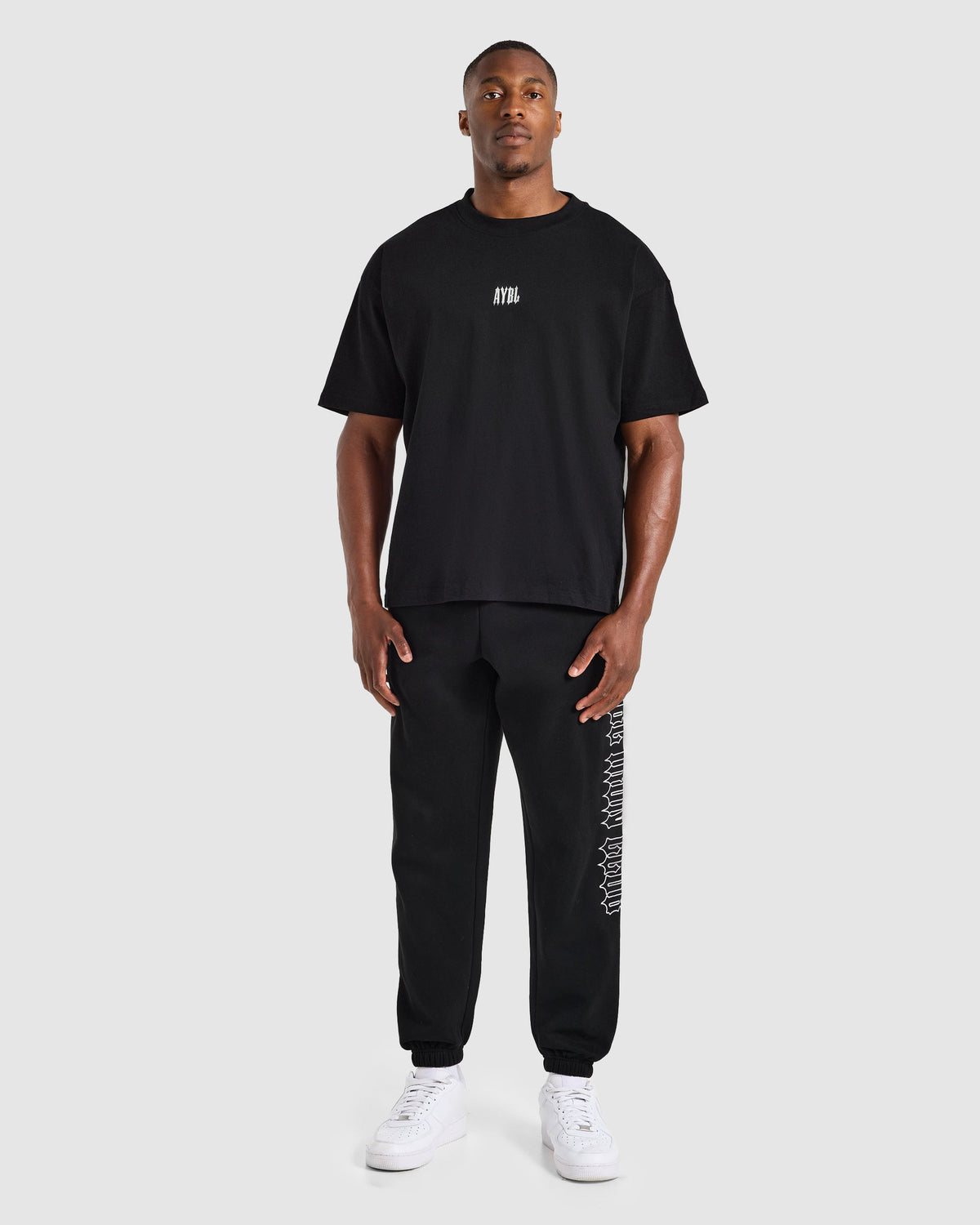 AYBL Iron Club Graphic Oversized T Shirt - Black