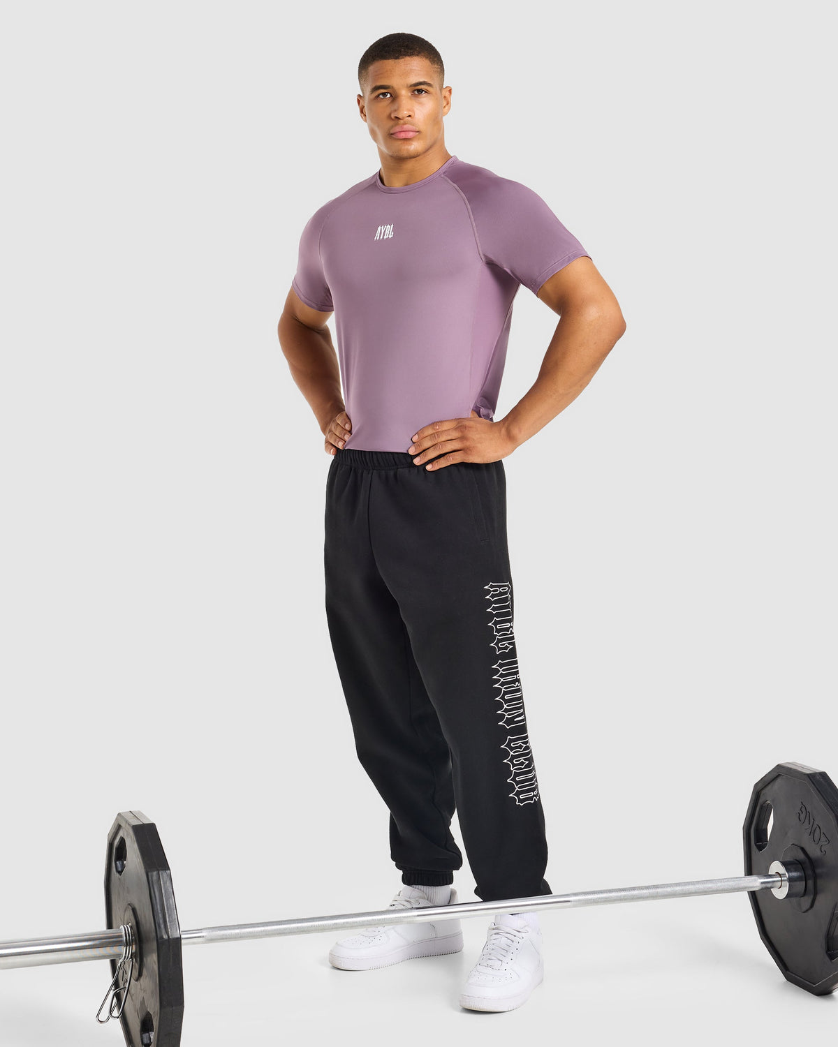 AYBL Iron Club Compression Relaxed T Shirt - Midnight Purple