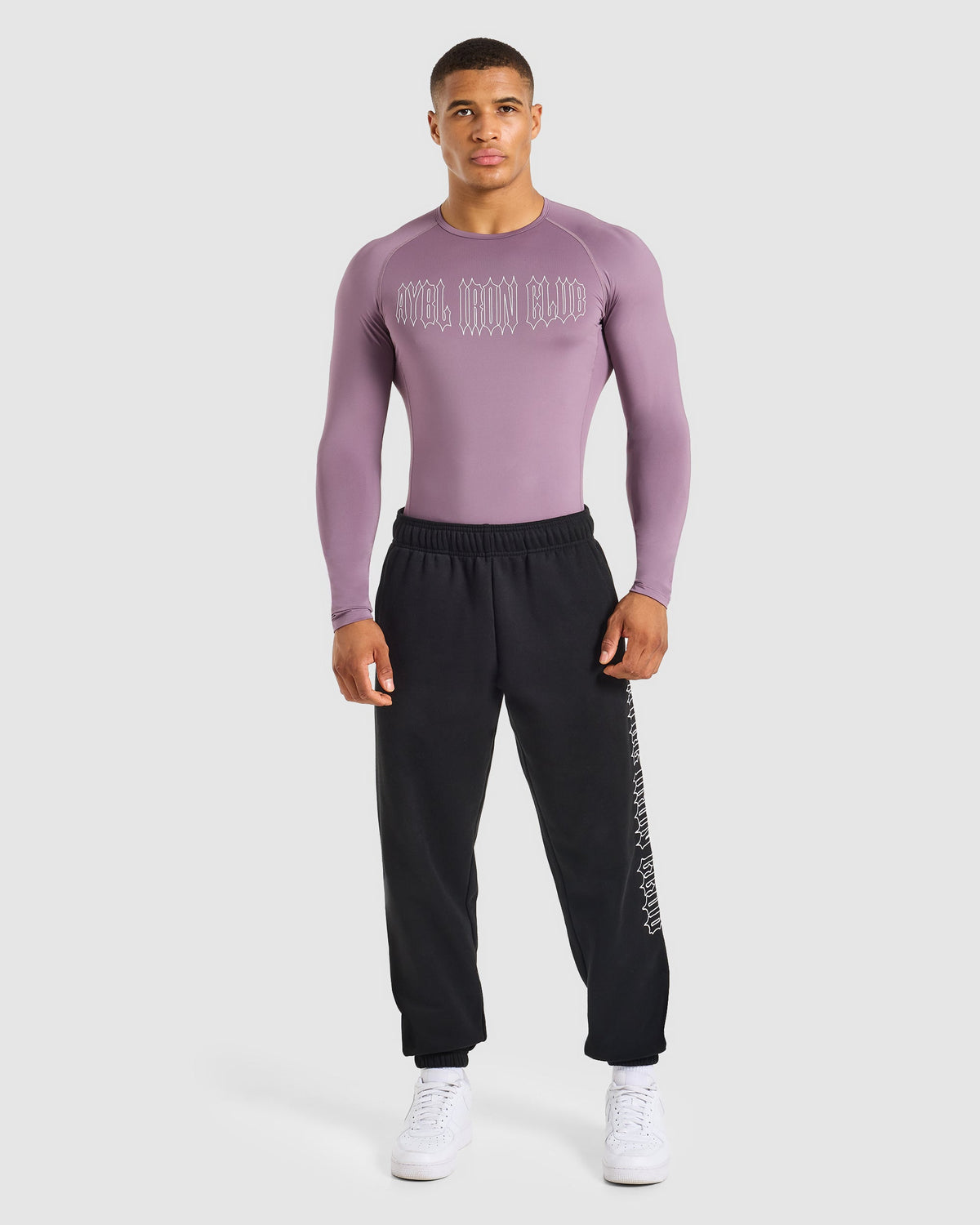 AYBL Iron Club Compression Long Sleeve - Midnight Purple