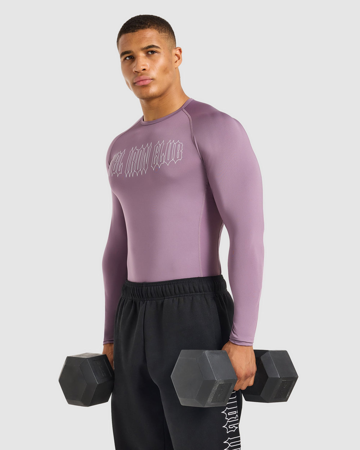 AYBL Iron Club Compression Long Sleeve - Midnight Purple