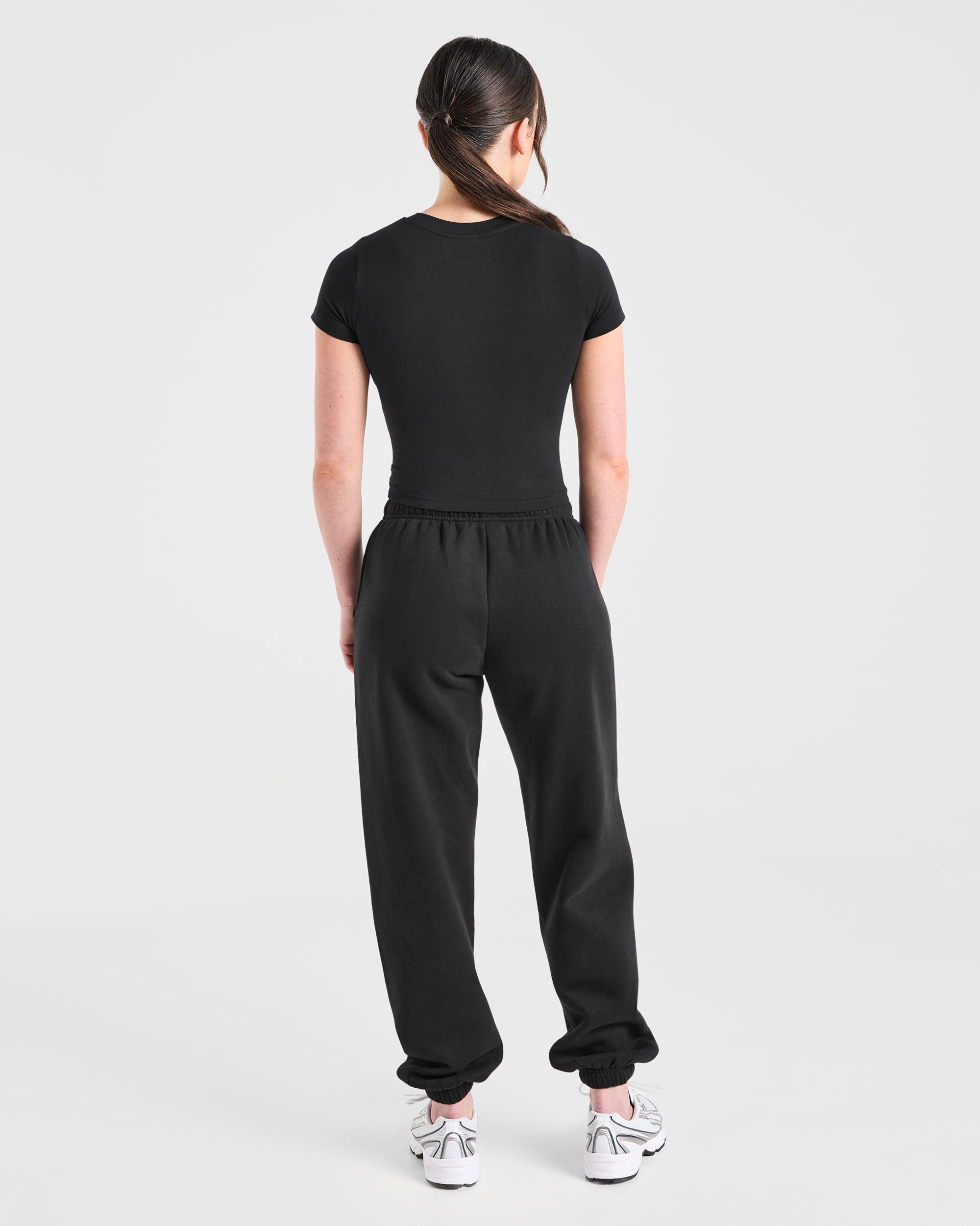 Image 4 from Just a Gym Girl Baby Tee - Black