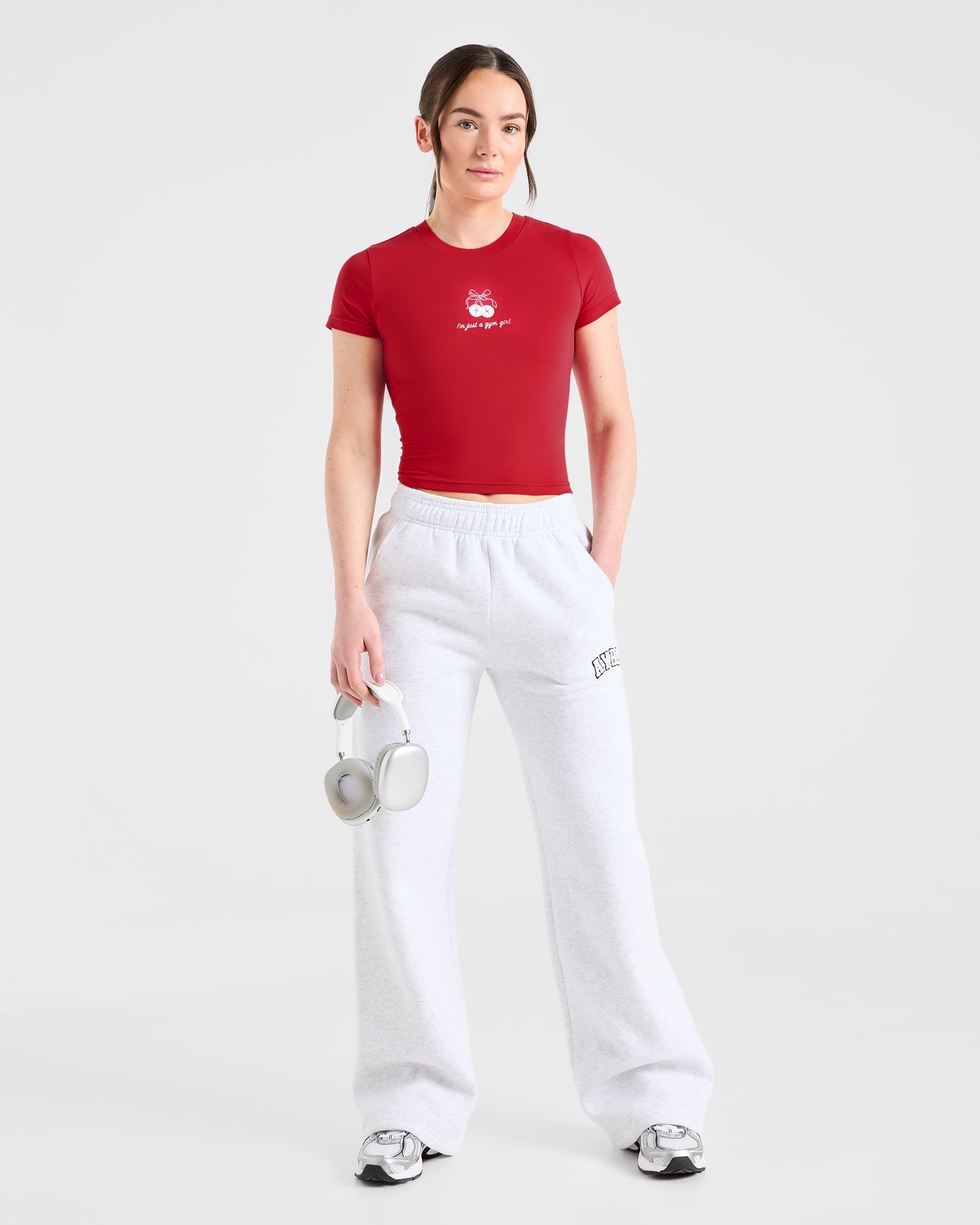 Image 8 from Just a Gym Girl Baby Tee - Red