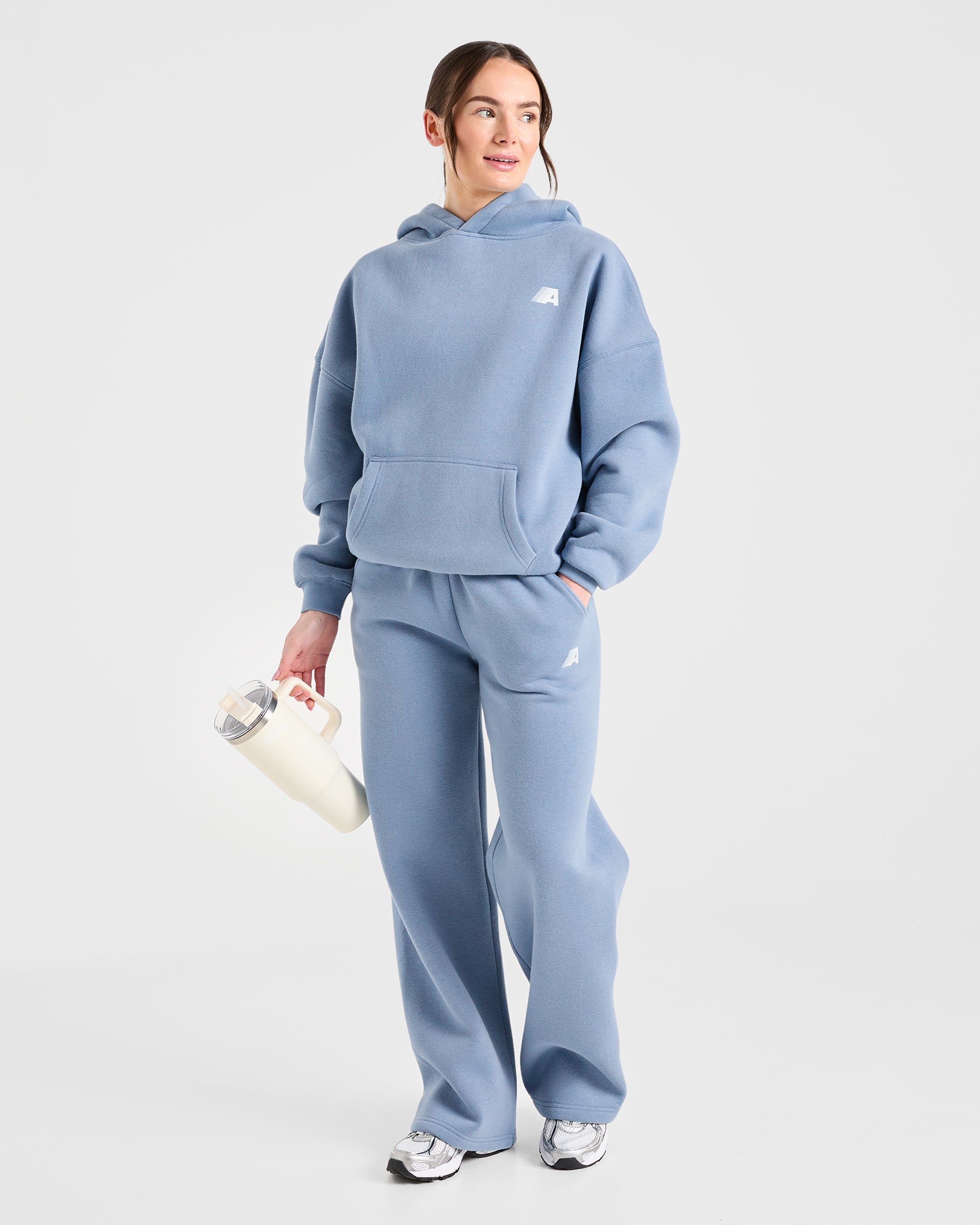Image 8 from Retro Athletics Oversized Hoodie - Vintage Blue