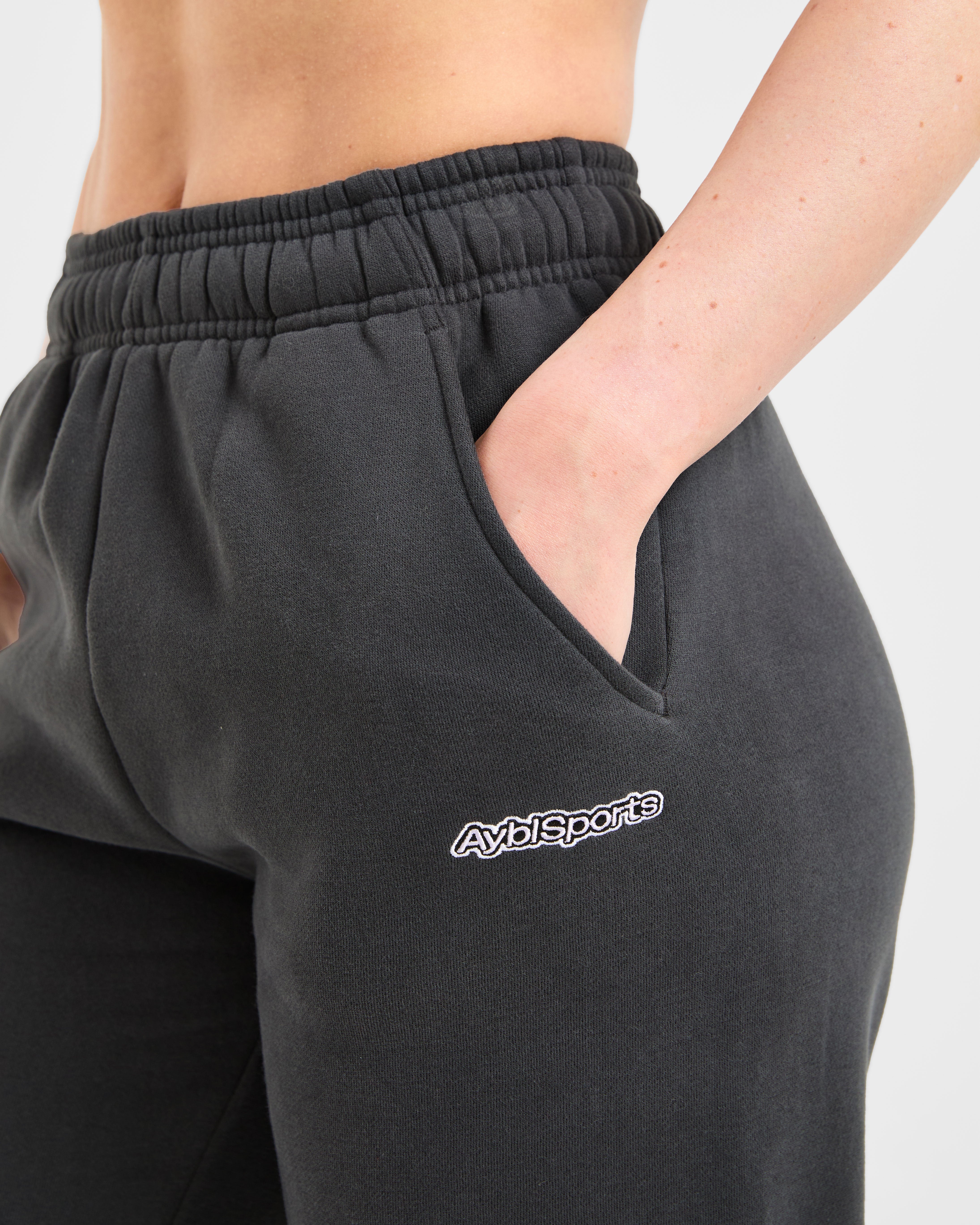 AYBL Sports Outline Oversized Joggers - Charcoal