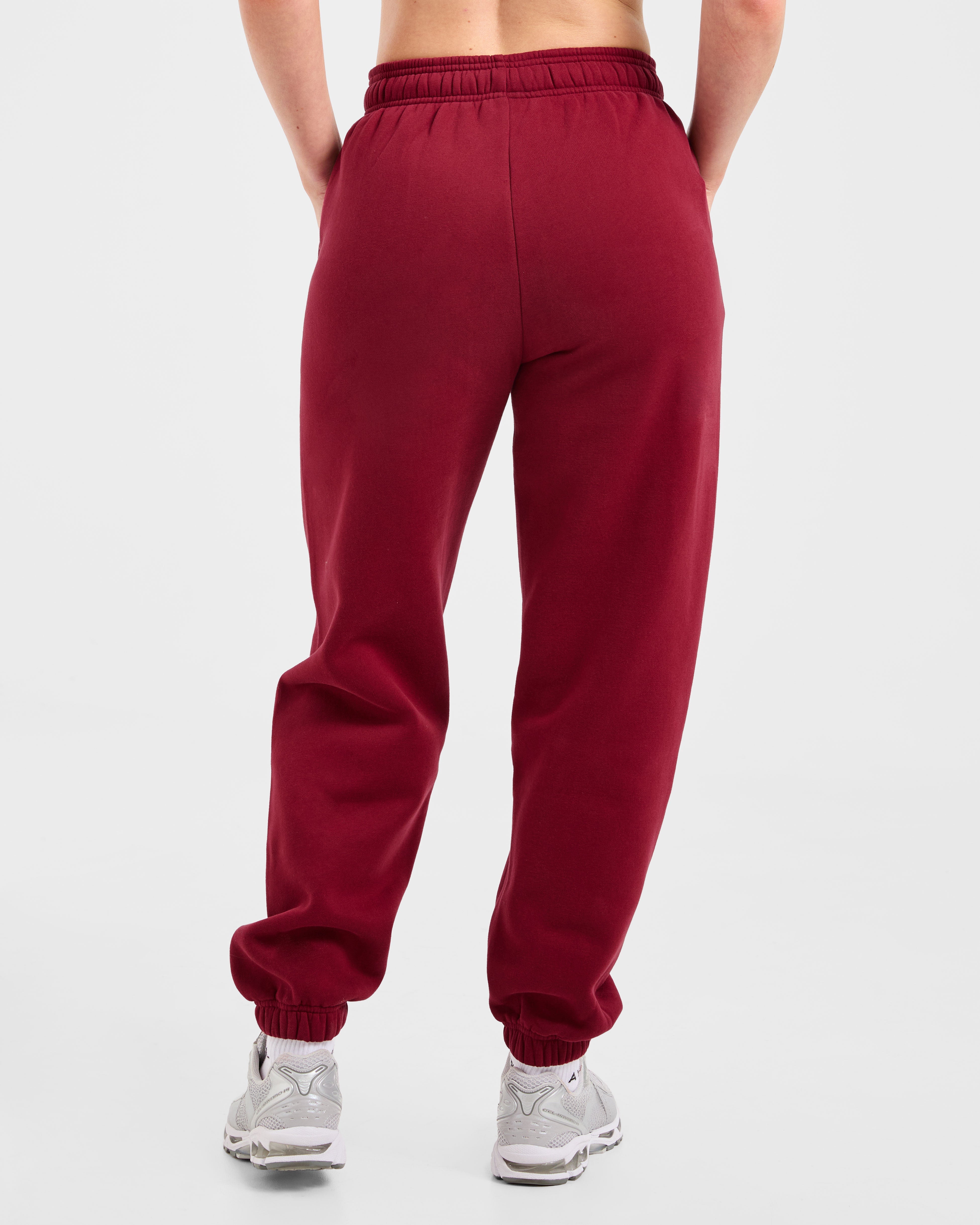 AYBL Sports Outline Oversized Joggers - Burgundy