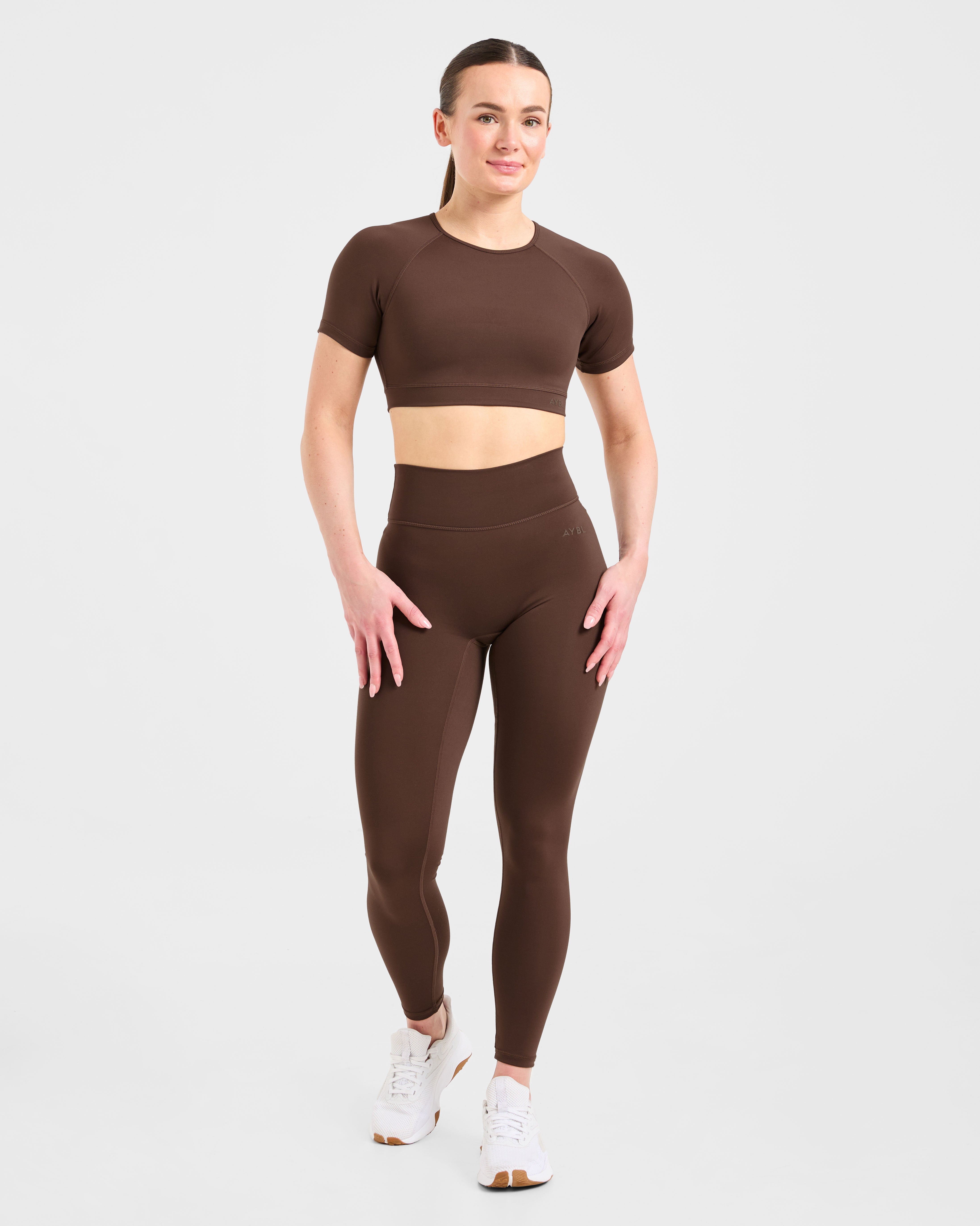 Staple Crop Top - Brown