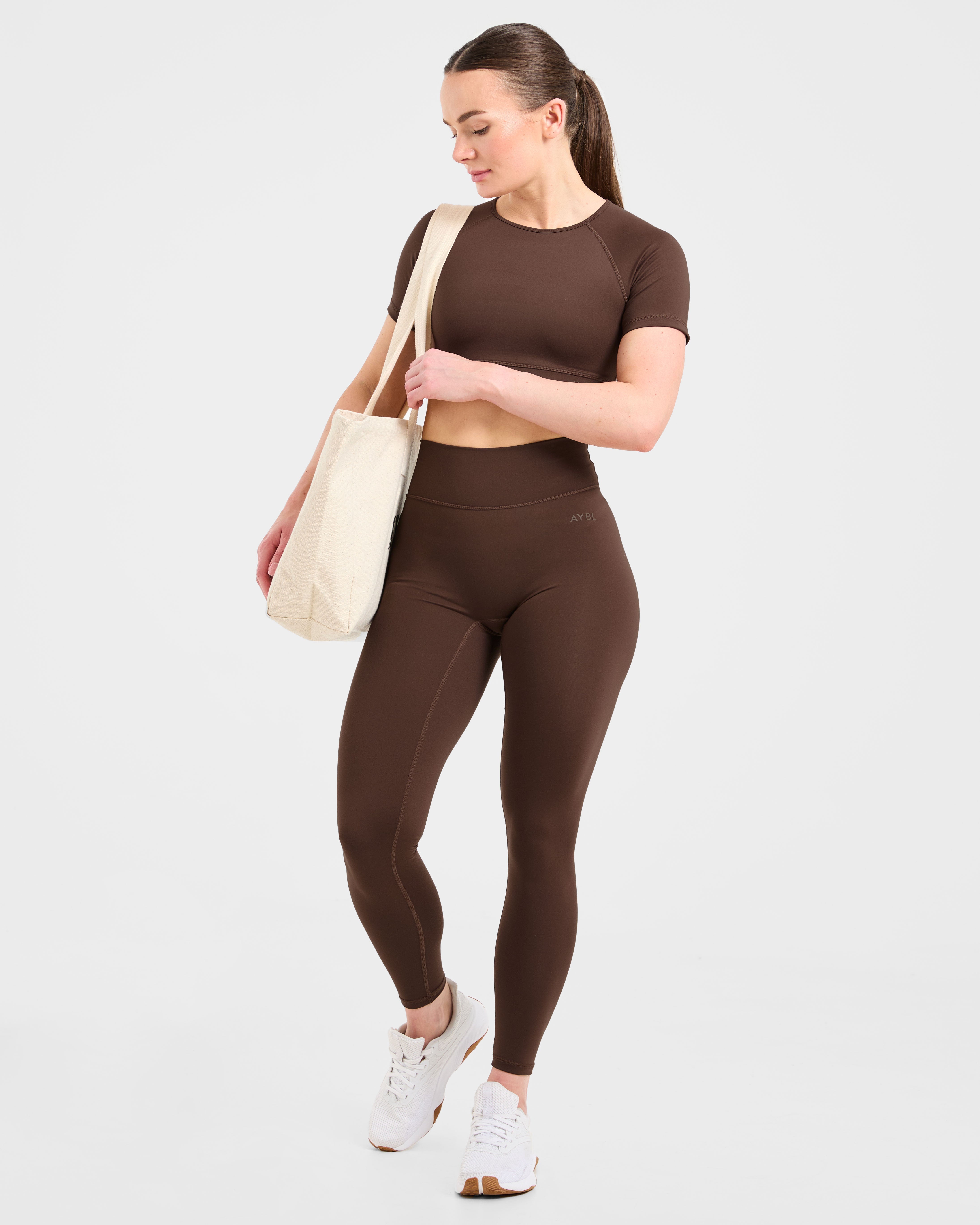 Staple Crop Top - Brown