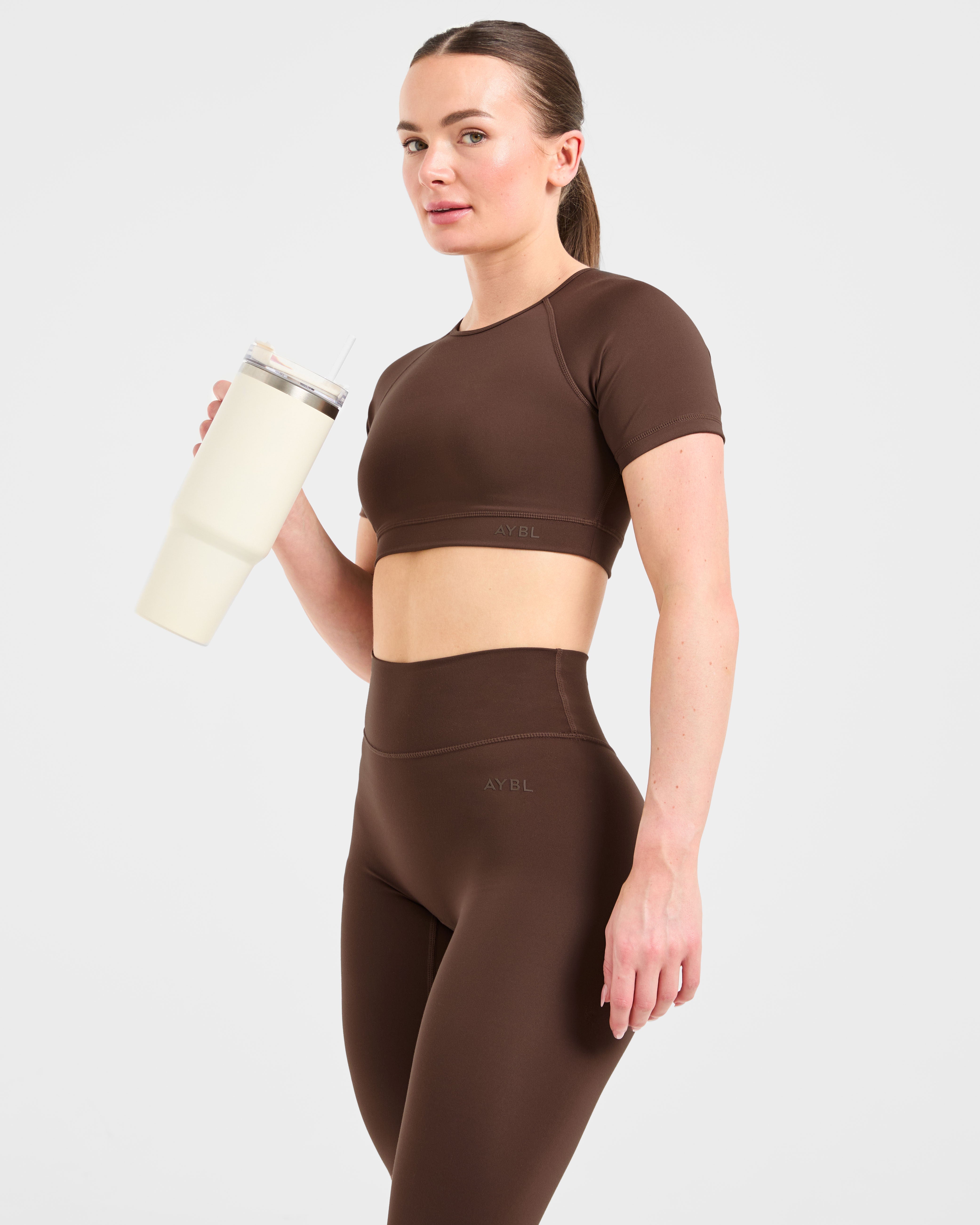 Staple Crop Top - Brown