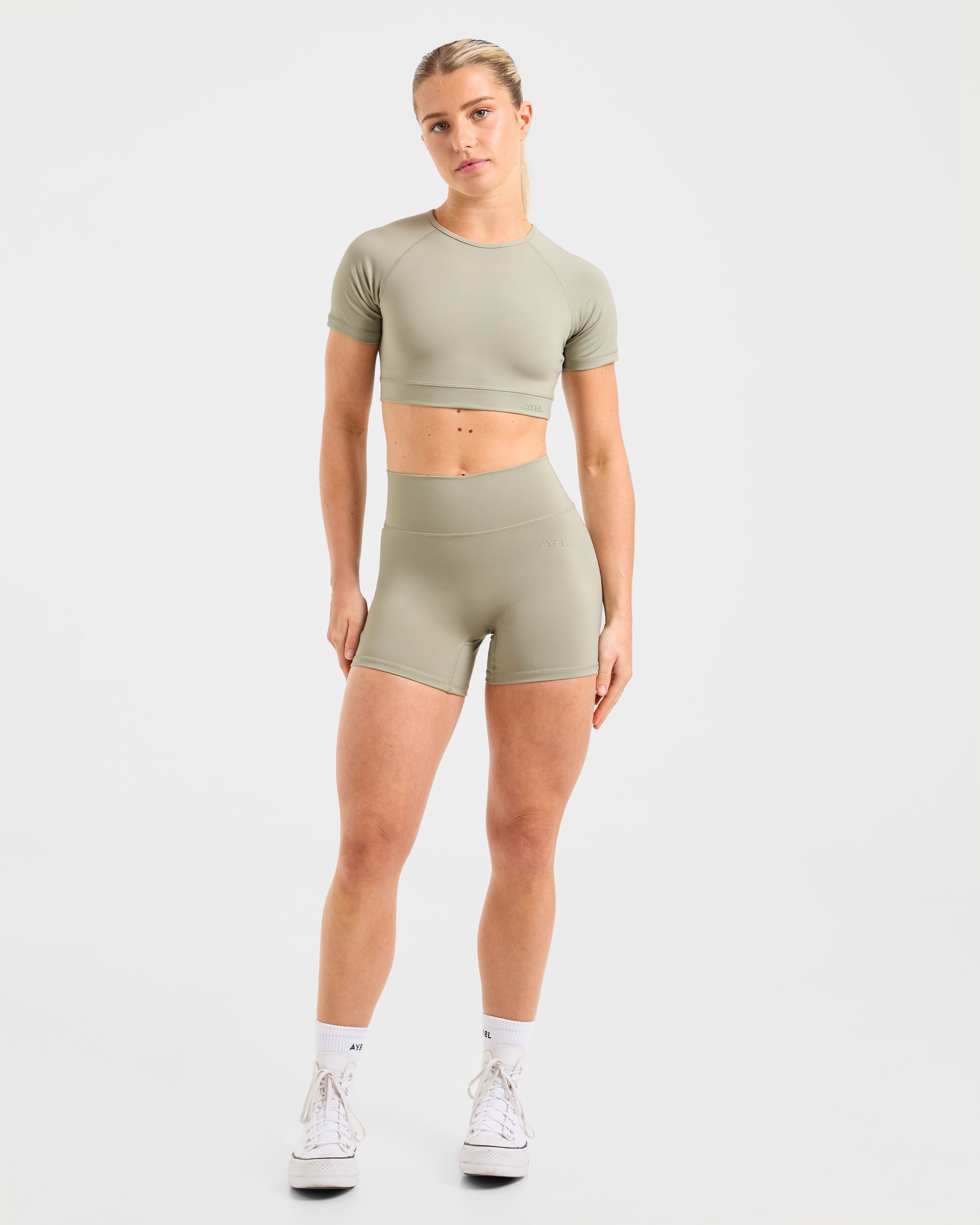 Staple Shorts - Washed Olive