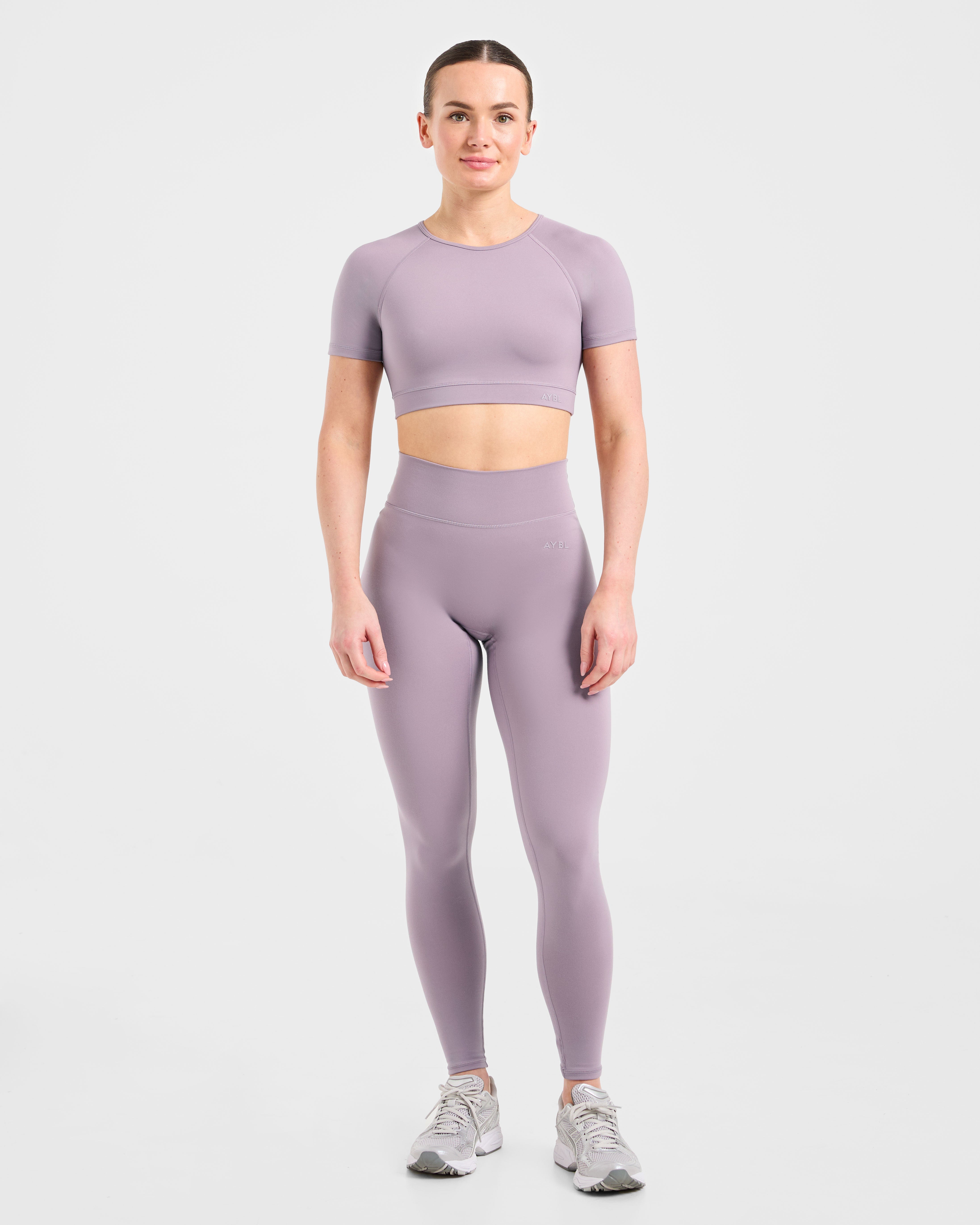 Staple Crop Top - Mauve Purple