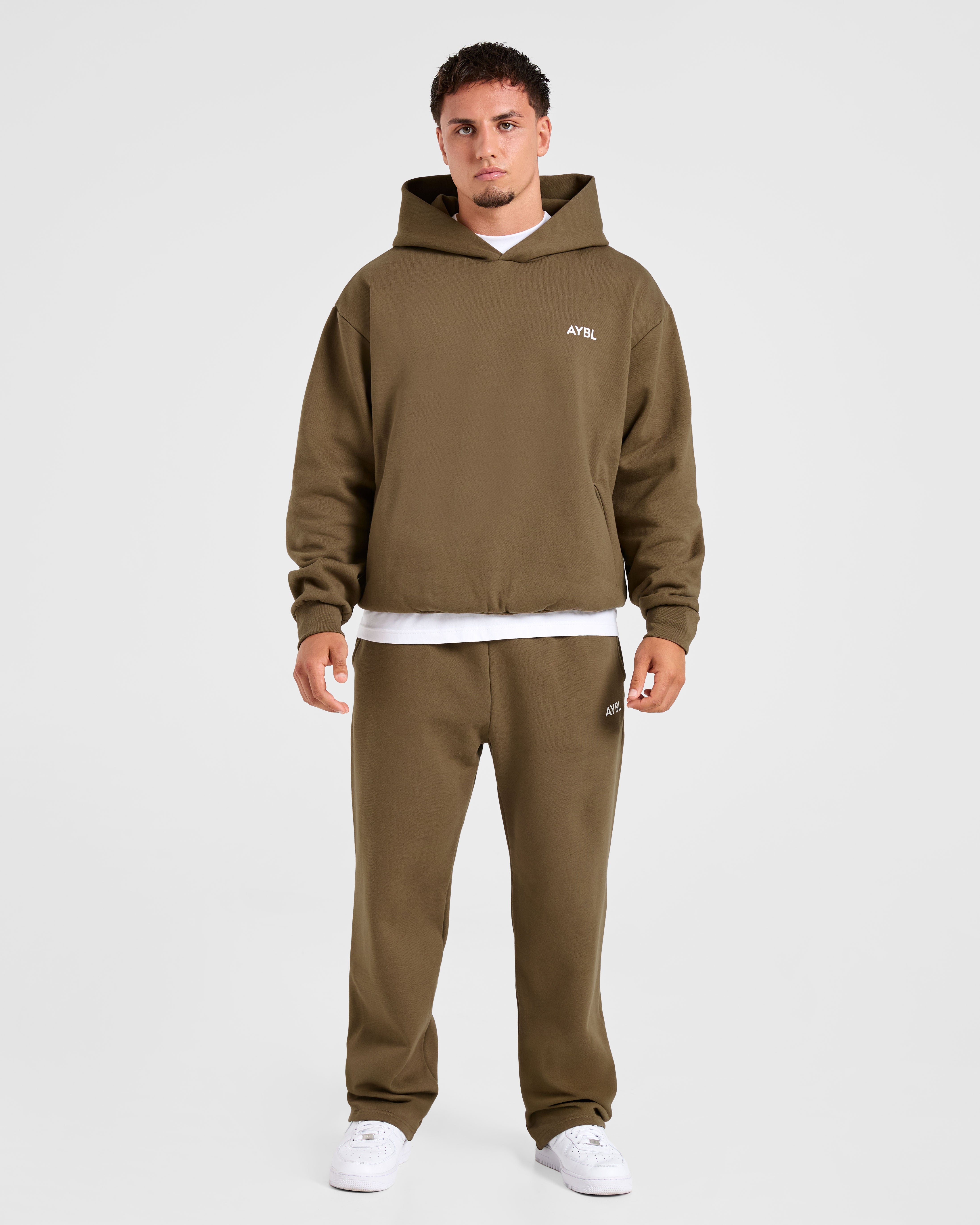 Essential Oversized Hoodie - Olive Green