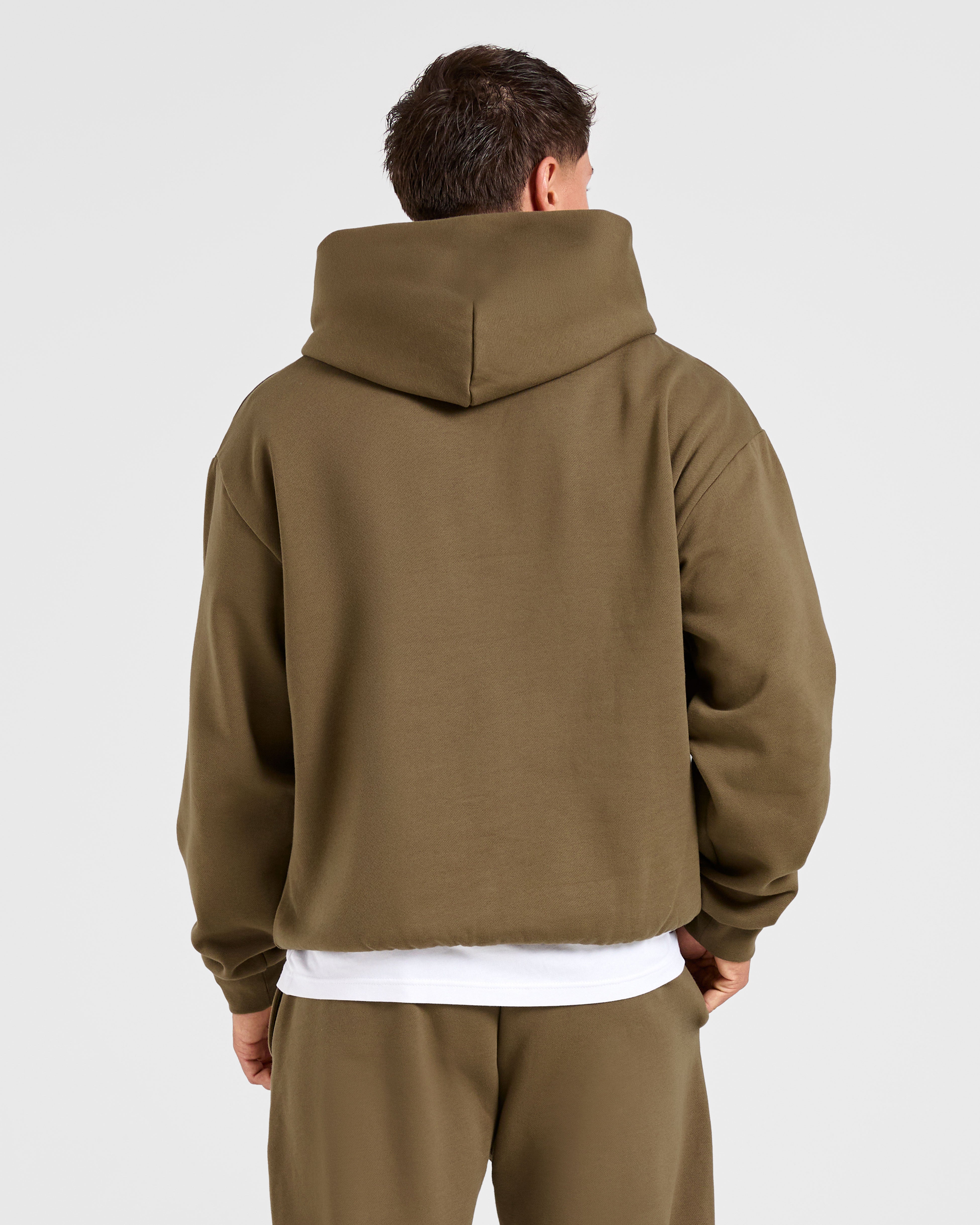 Essential Oversized Hoodie - Olive Green