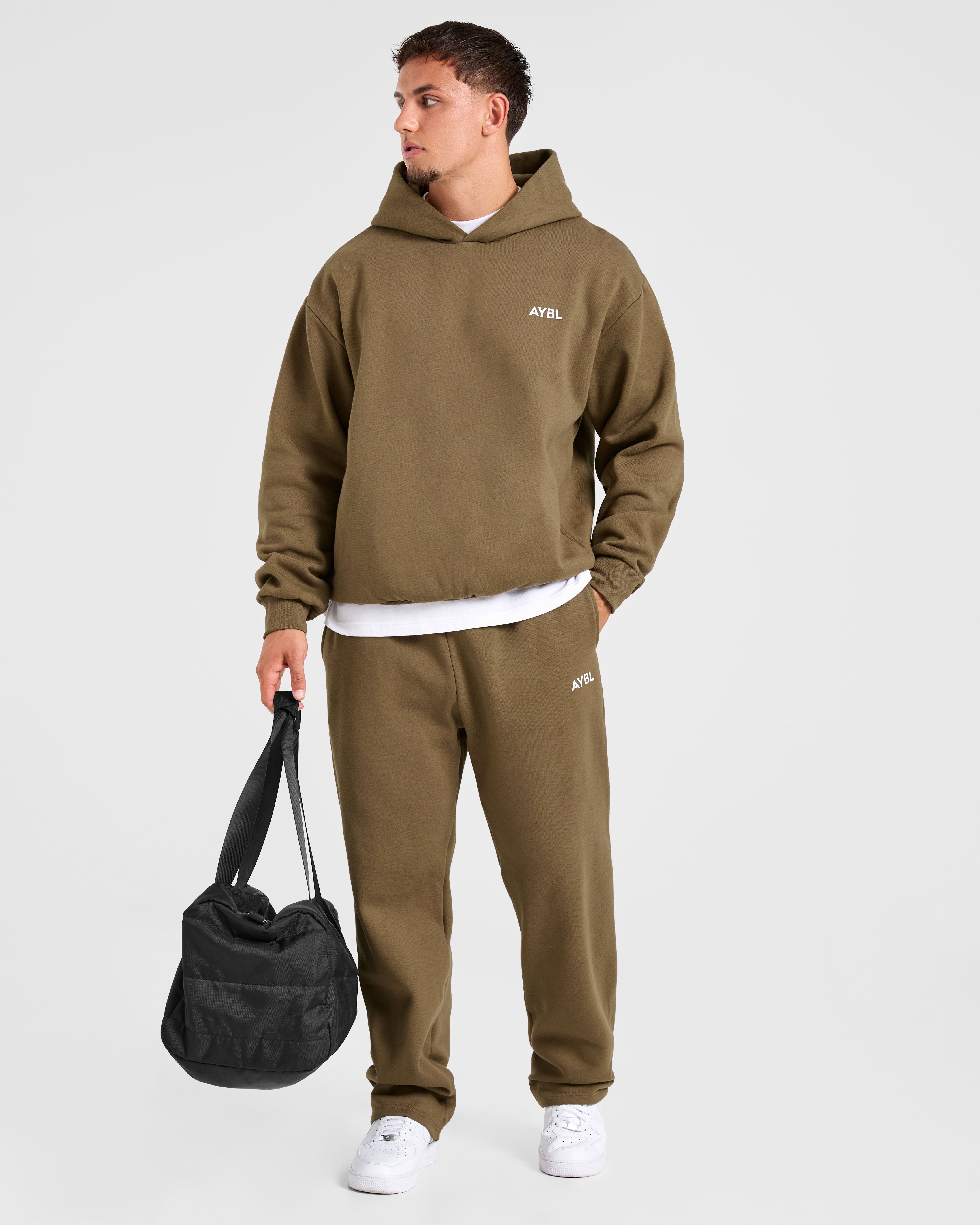 Essential Oversized Hoodie - Olive Green