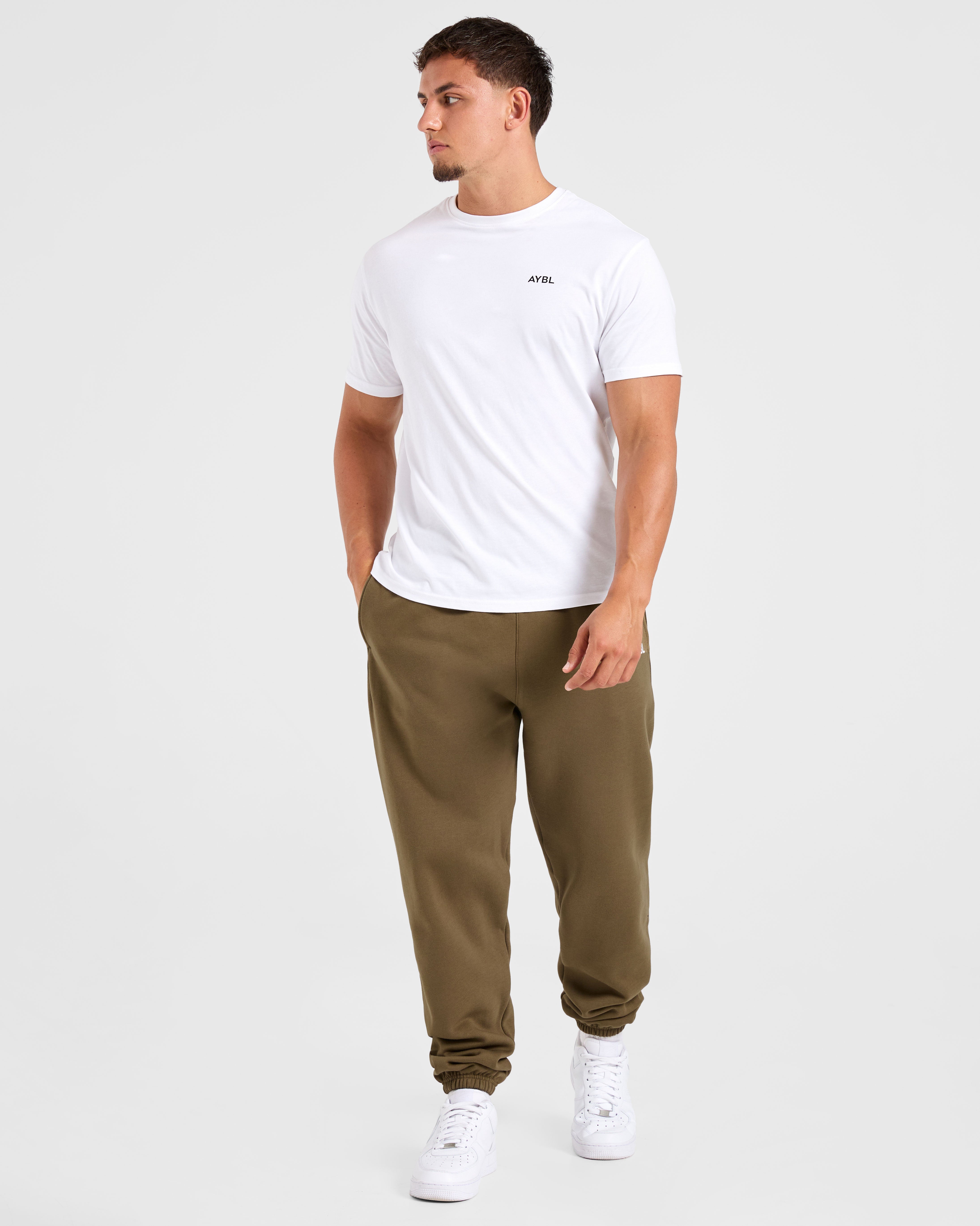 Essential Oversized Joggers- Olive Green