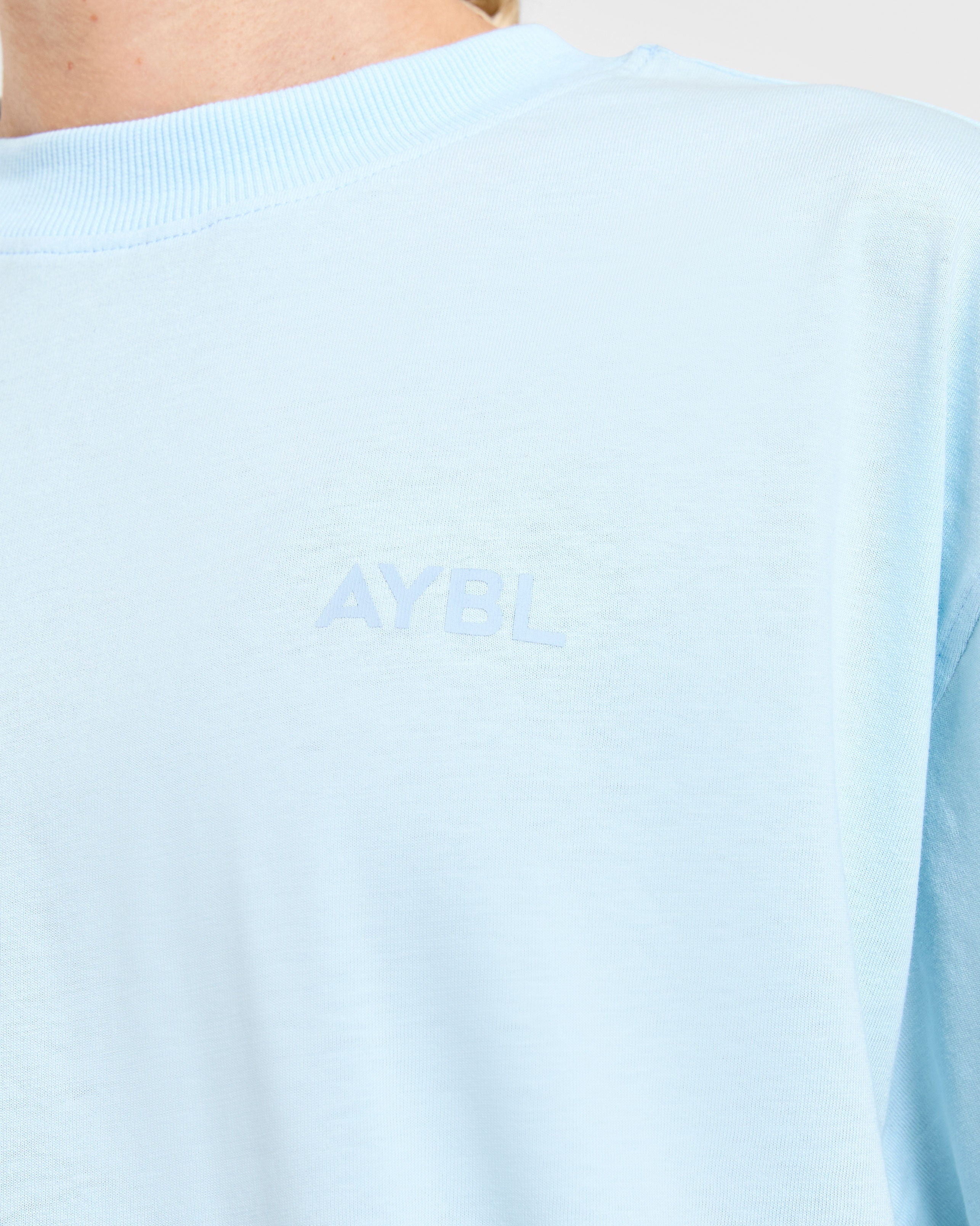 Lift Graphic Oversized T Shirt - Baby Blue