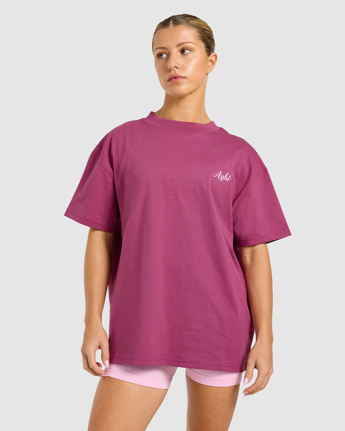 AYBL Gym Oversized T Shirt - Dusty Rose