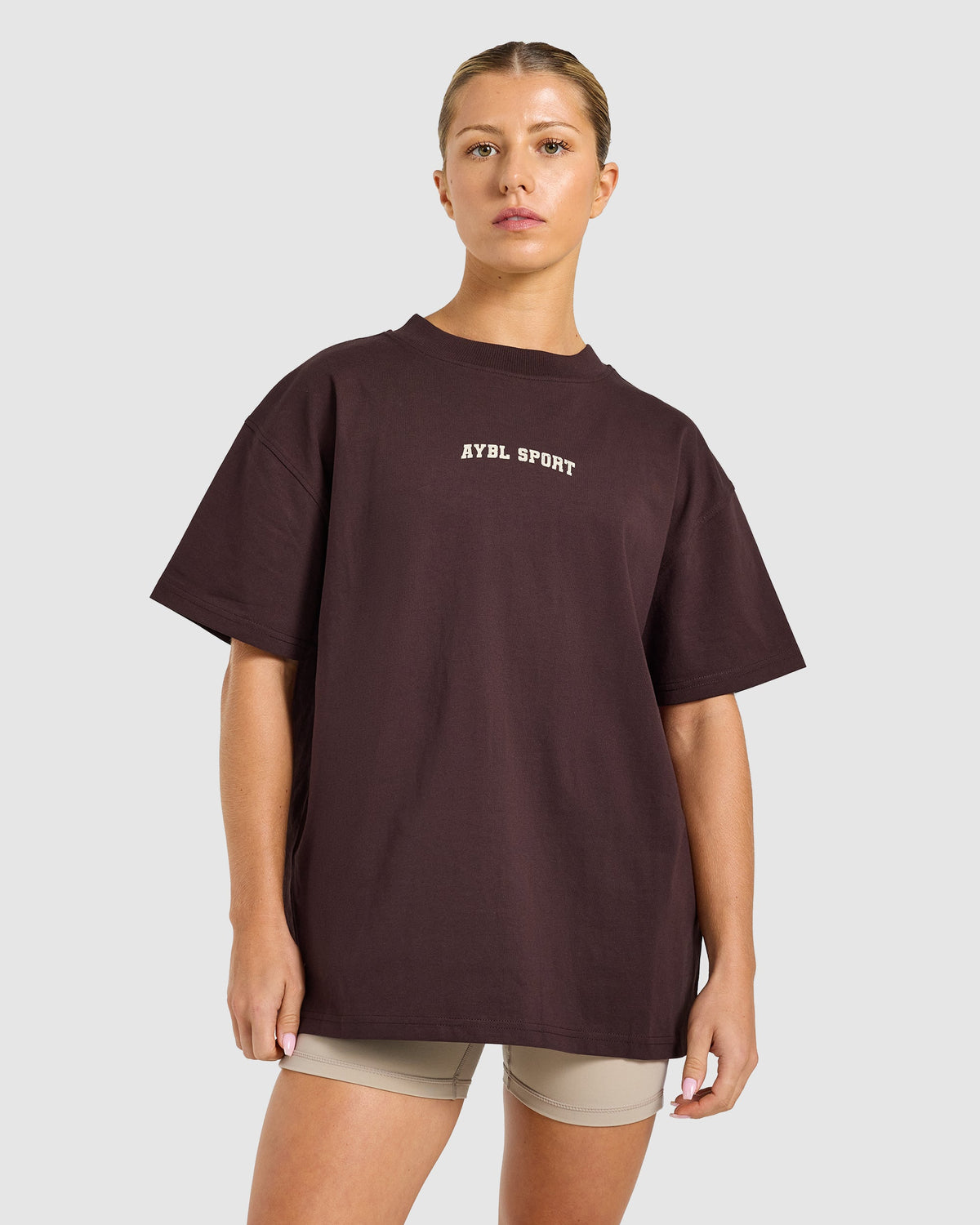 AYBL Campus Division Oversized T Shirt - Cocoa Brown
