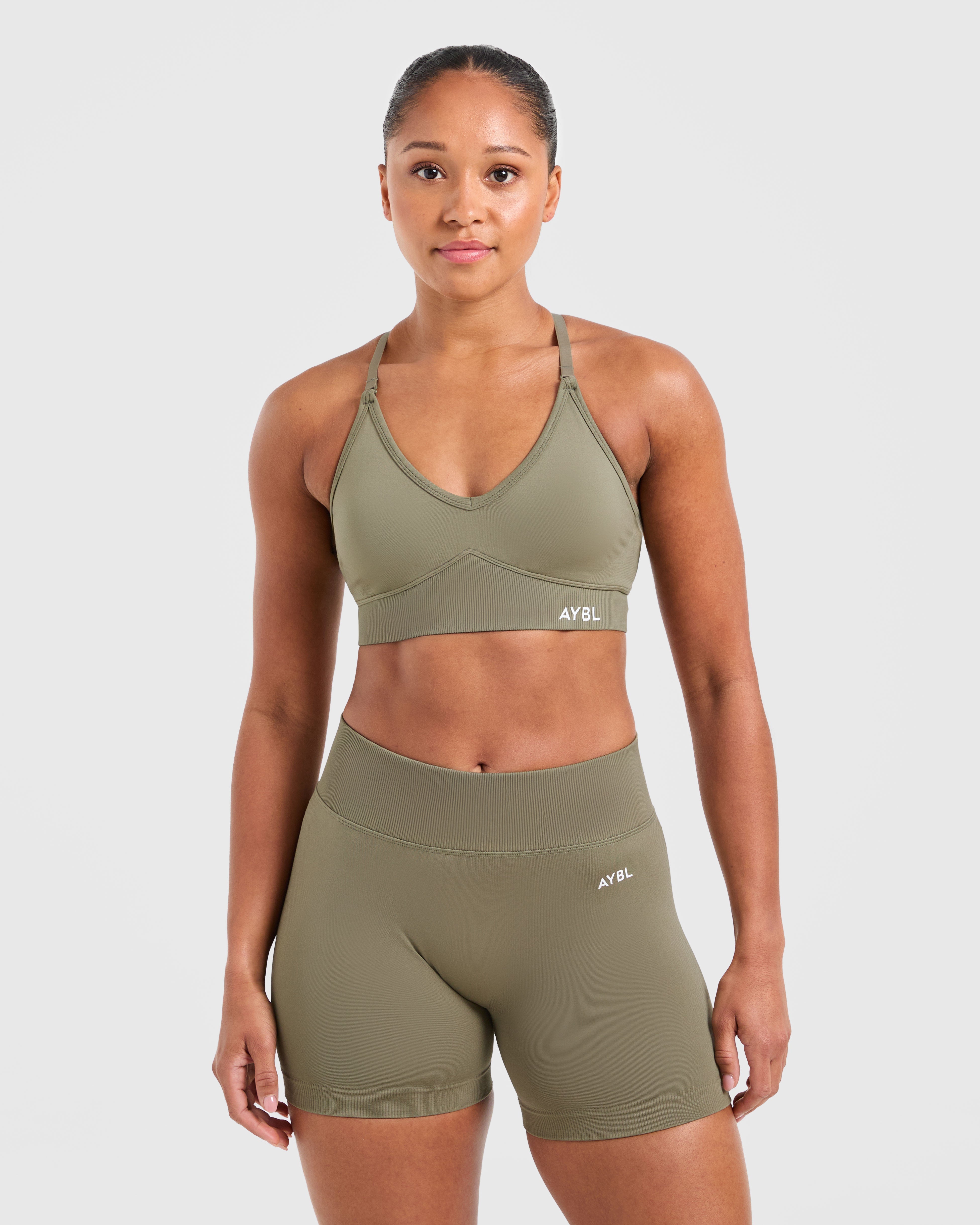 Adapt Seamless Sports Bra - Muted Olive