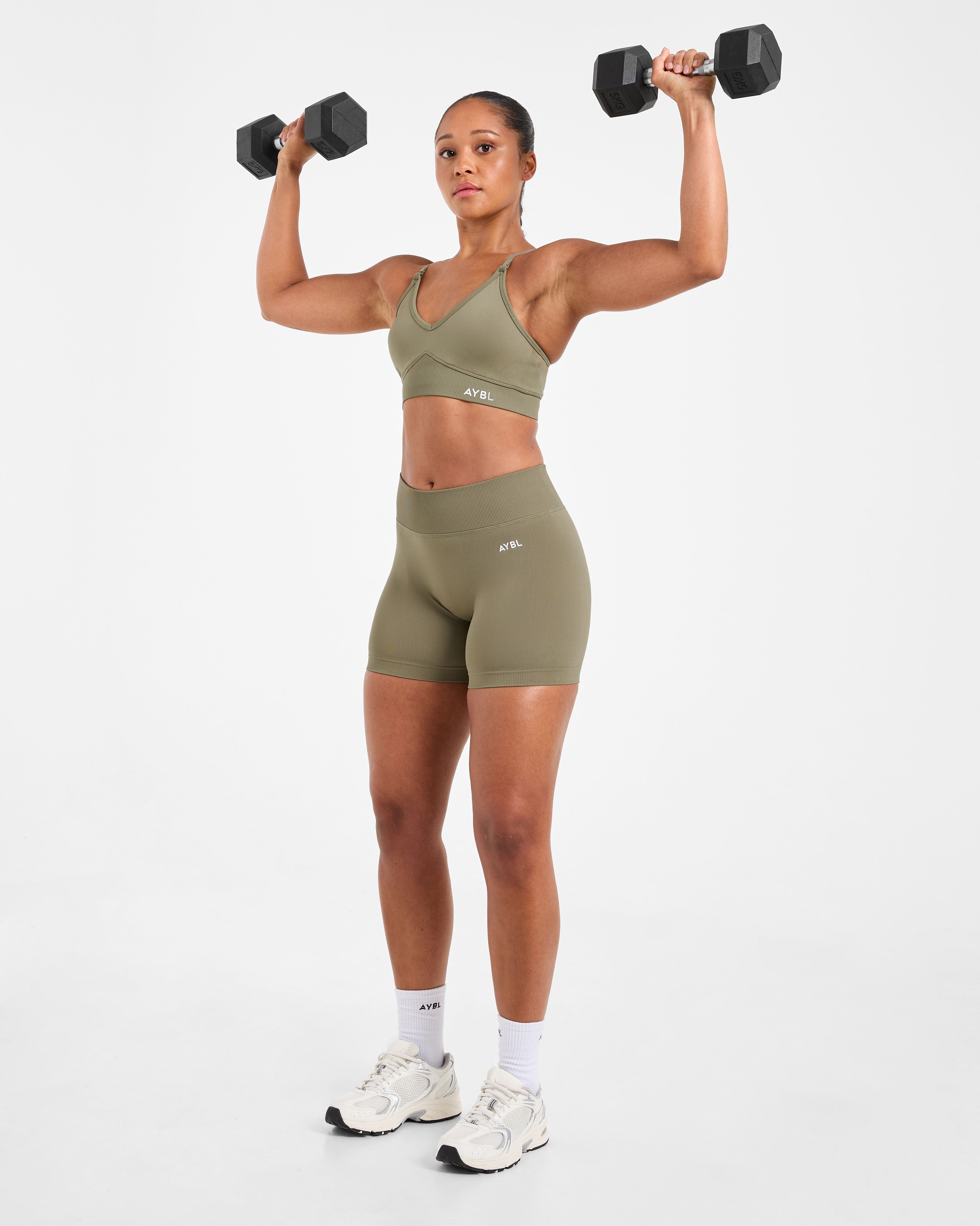 Adapt Seamless Sports Bra - Muted Olive