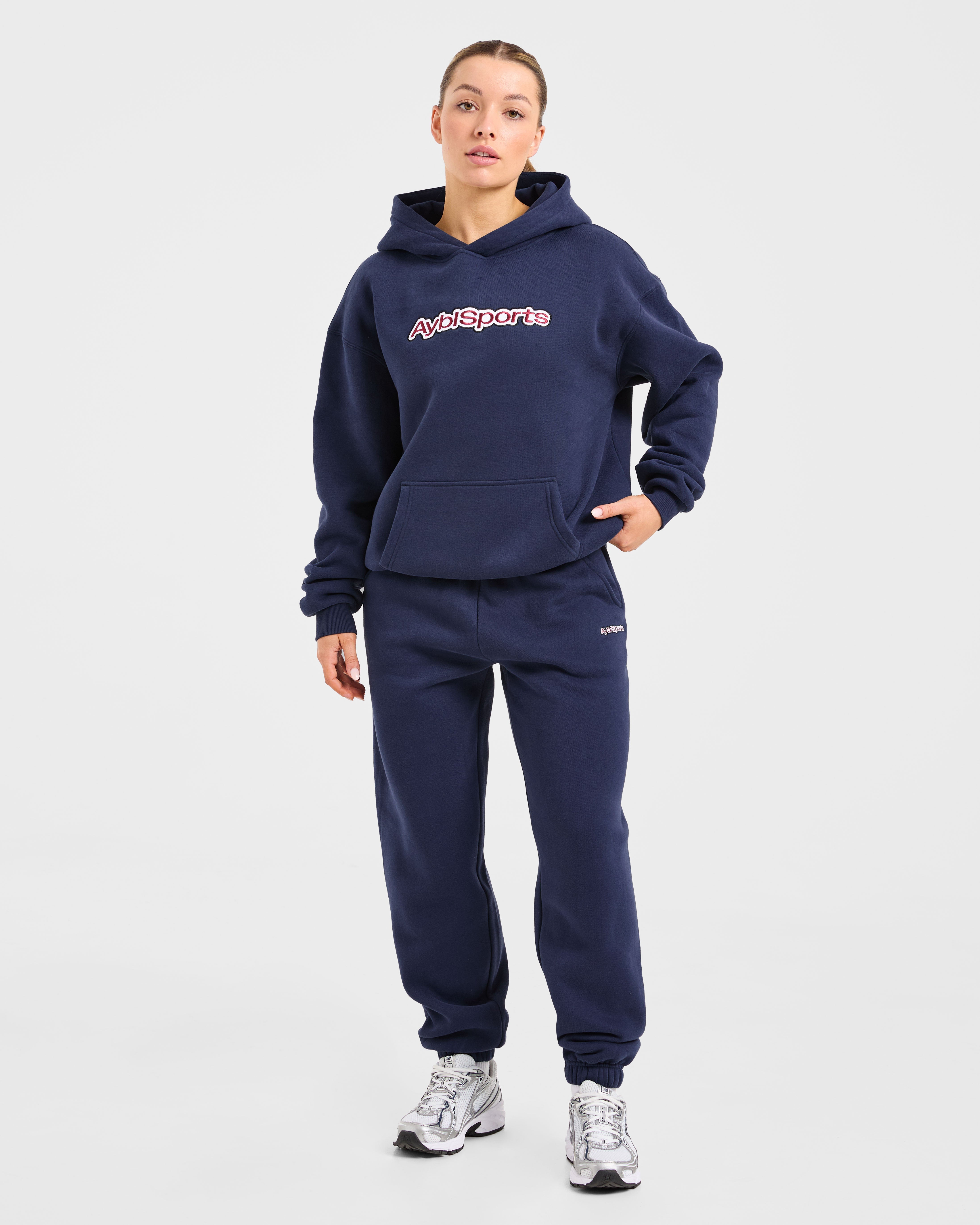 AYBL Sports Outline Oversized Joggers - Navy