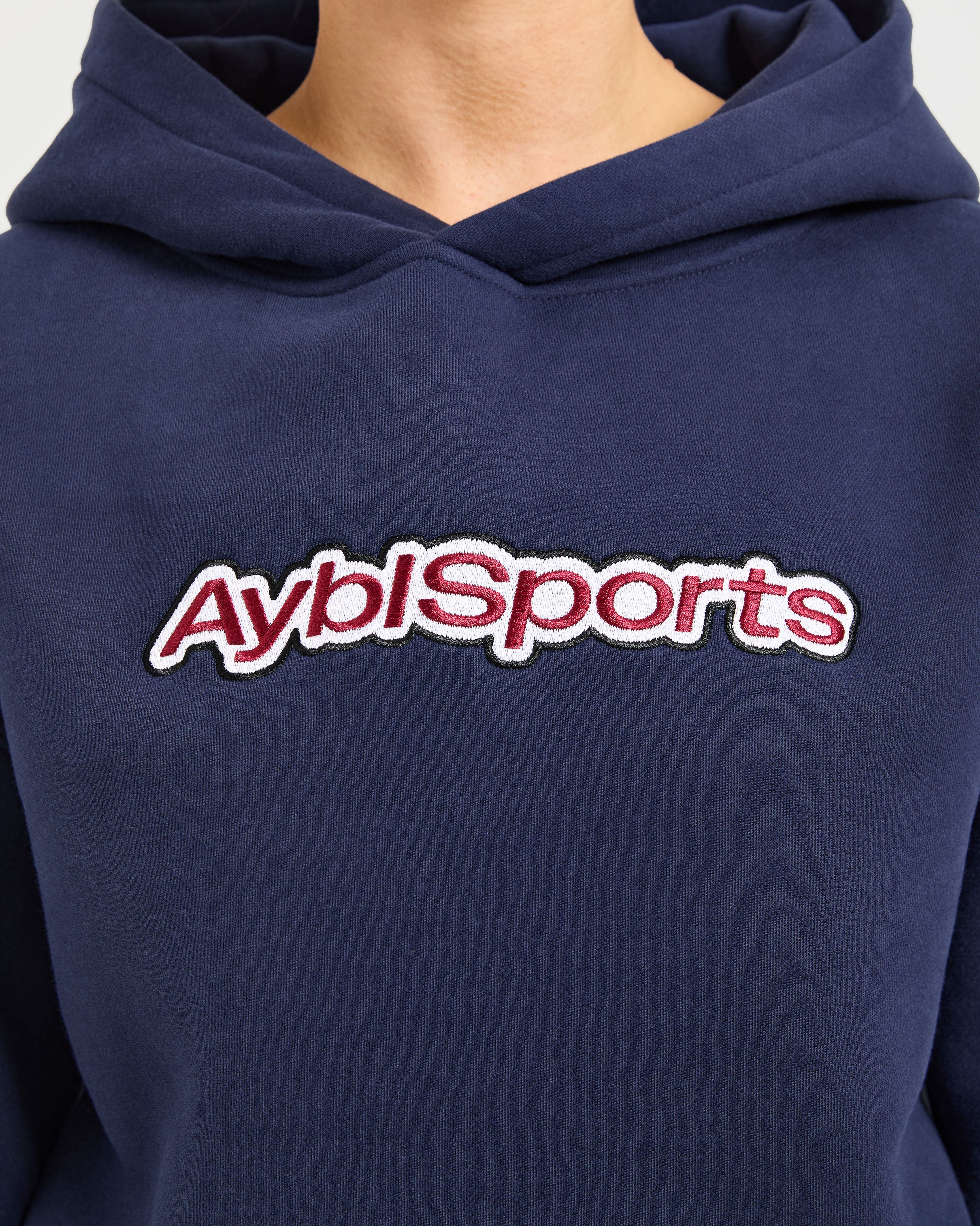 AYBL Sports Outline Oversized Hoodie - Navy