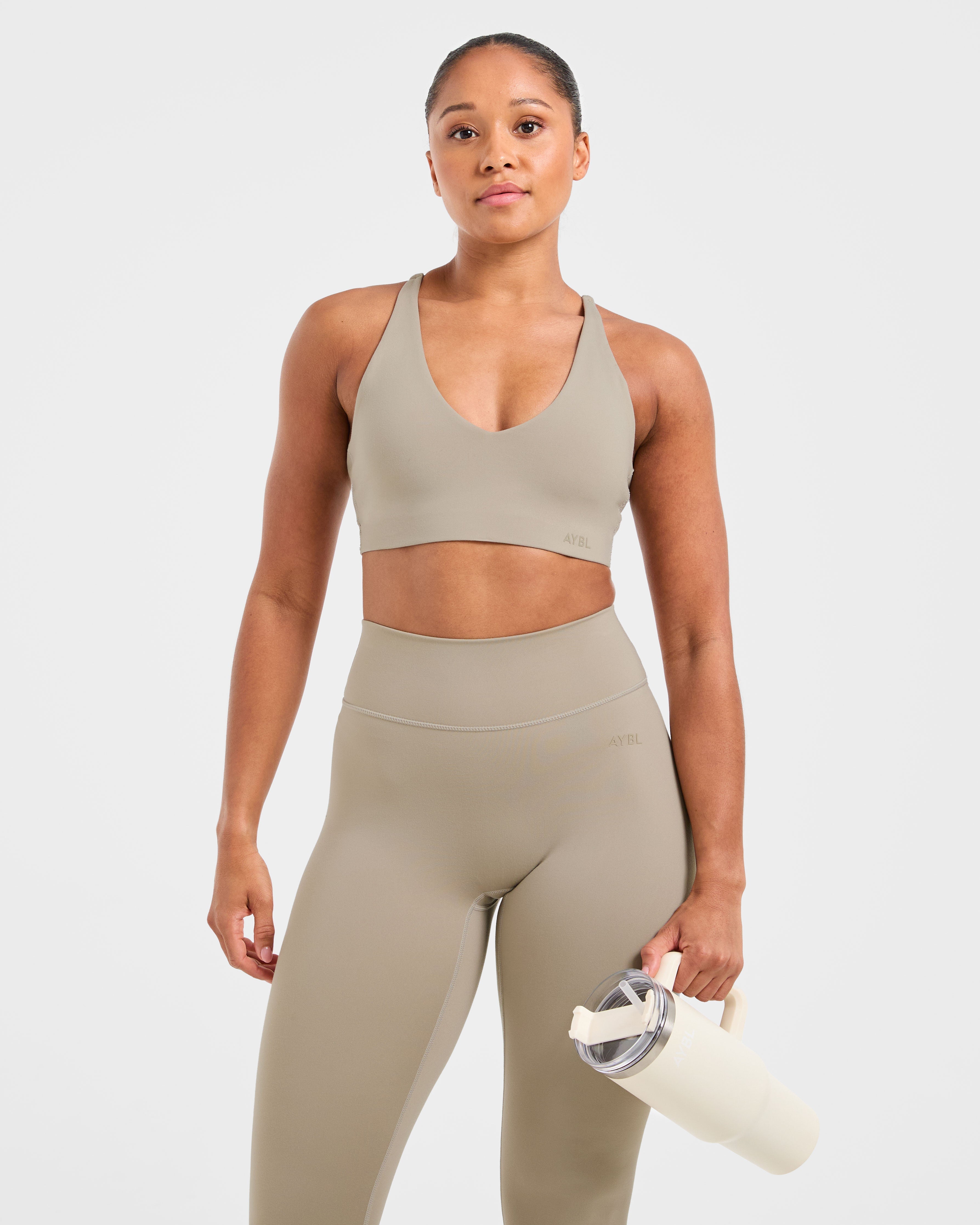 Staple Sports Bra - Muted Taupe