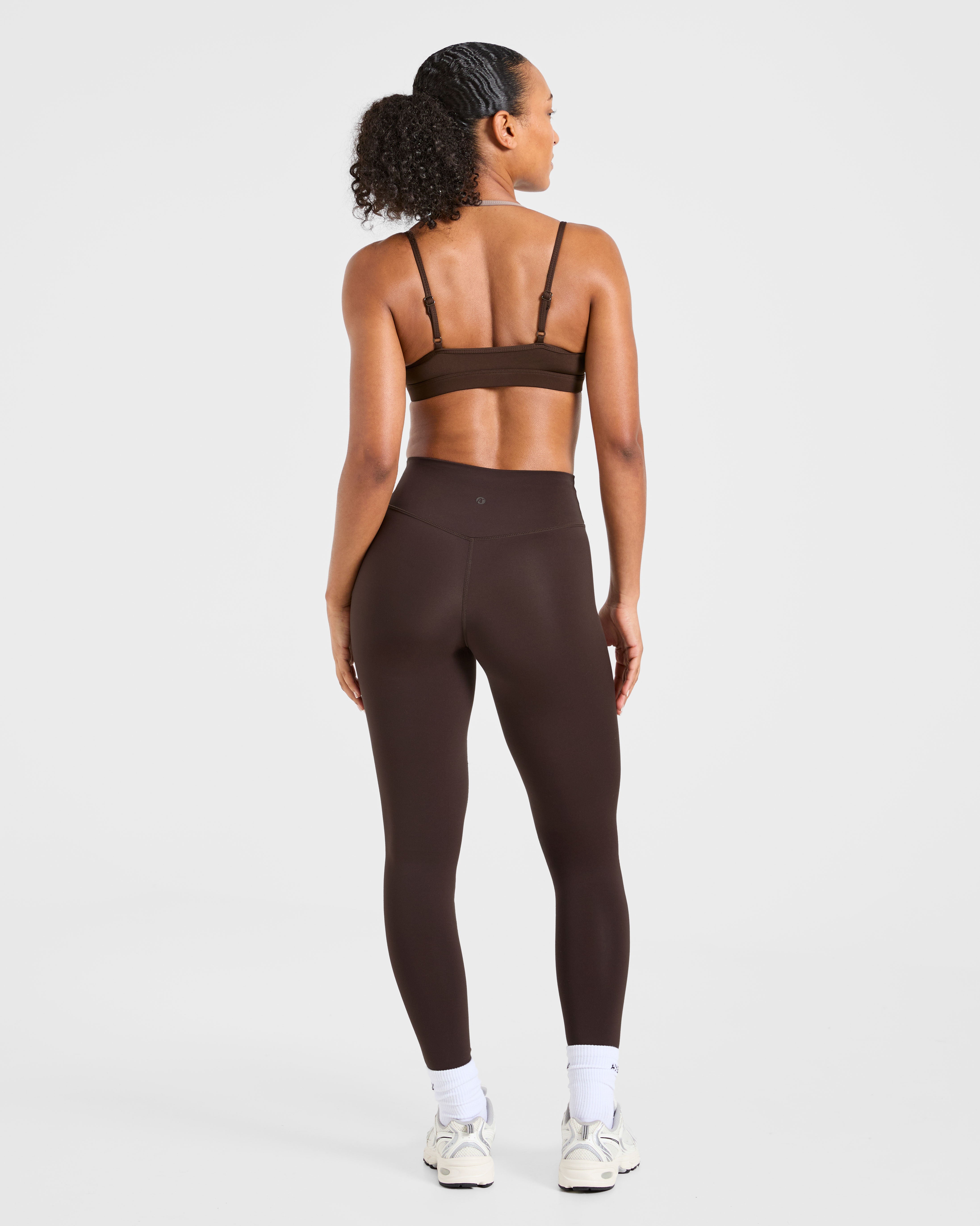 Essential Double Layer Sports Bra - Brown