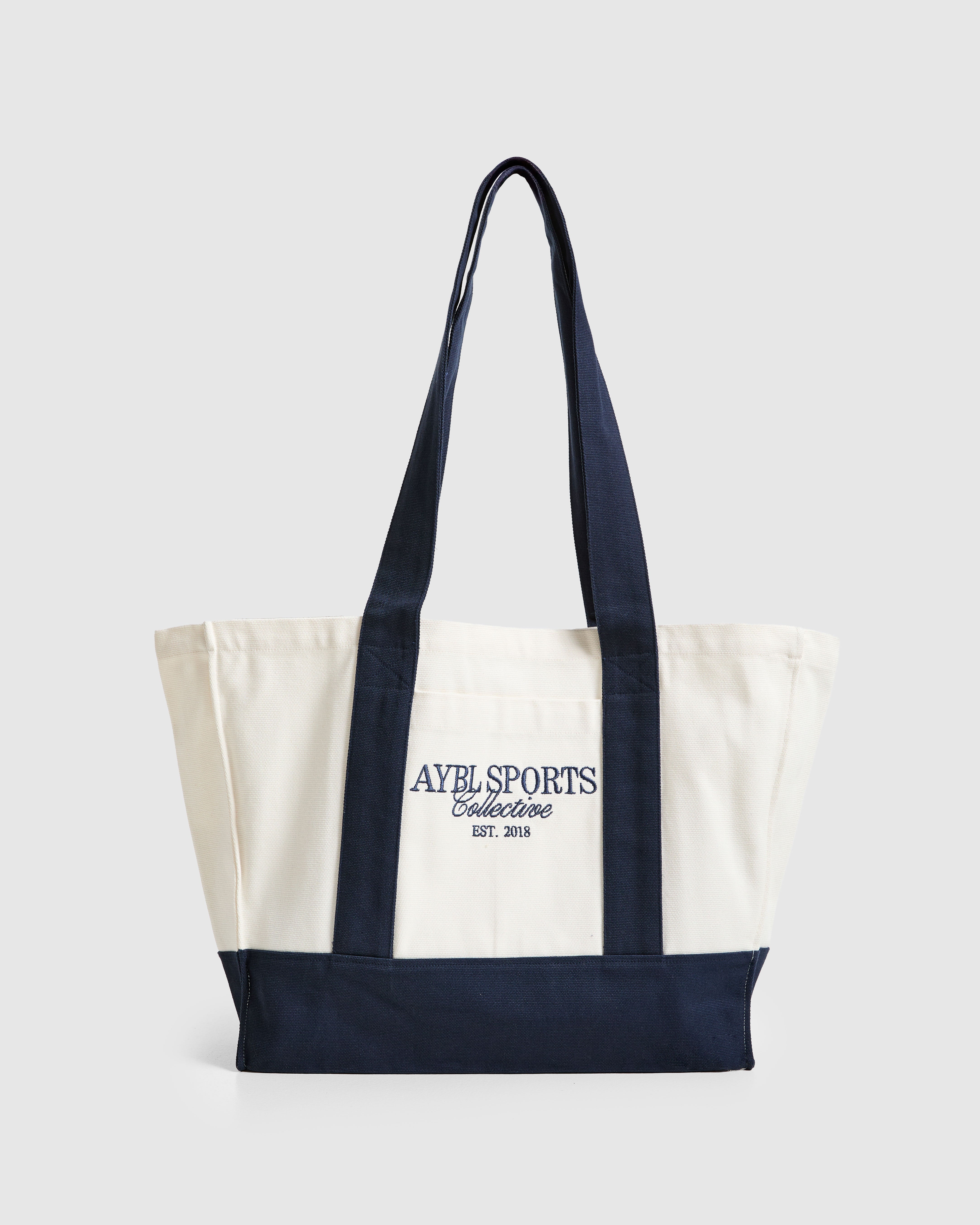 Sports Collective Tote Bag - Off White/Navy