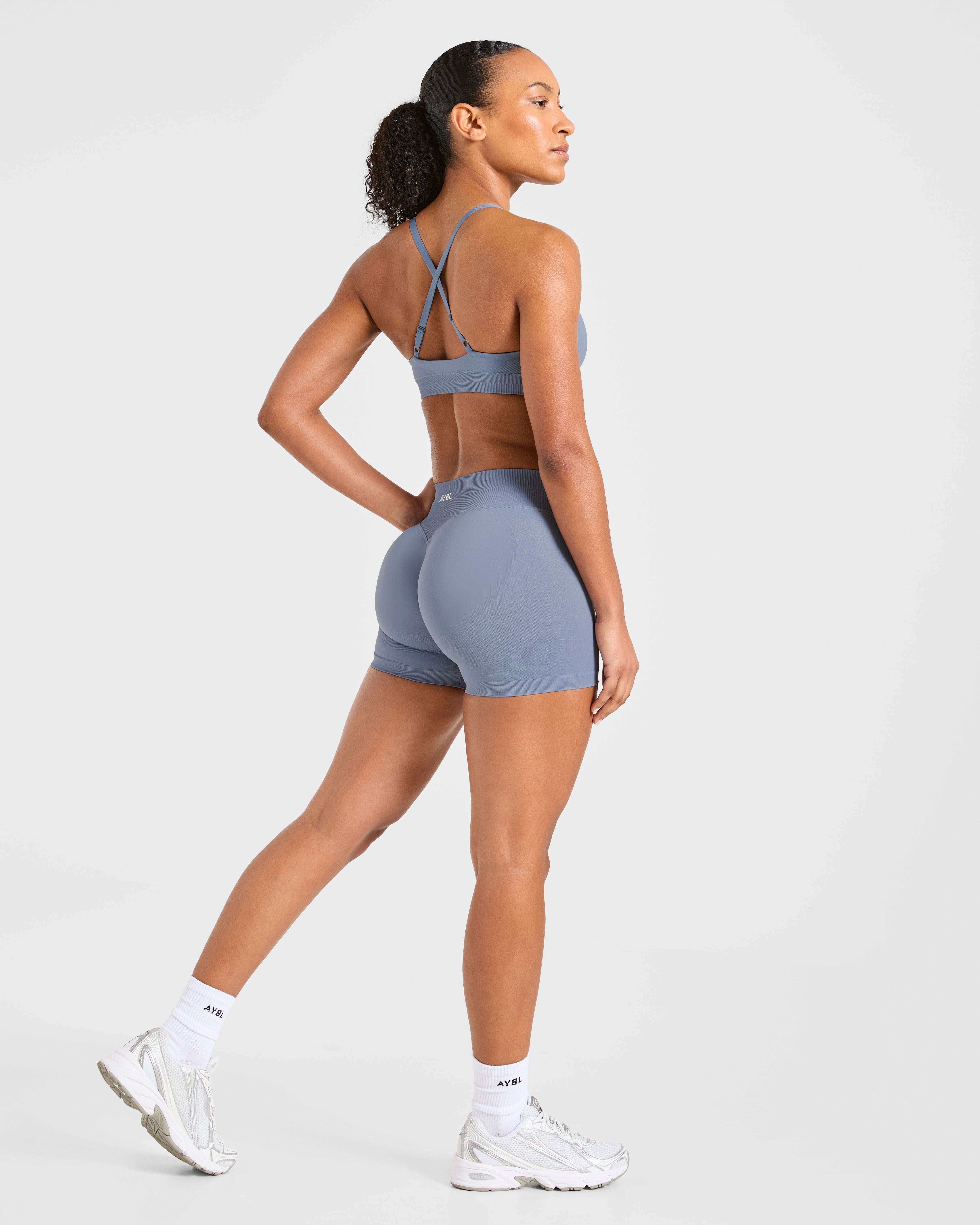 Enhance Seamless Shorts - Slate Blue