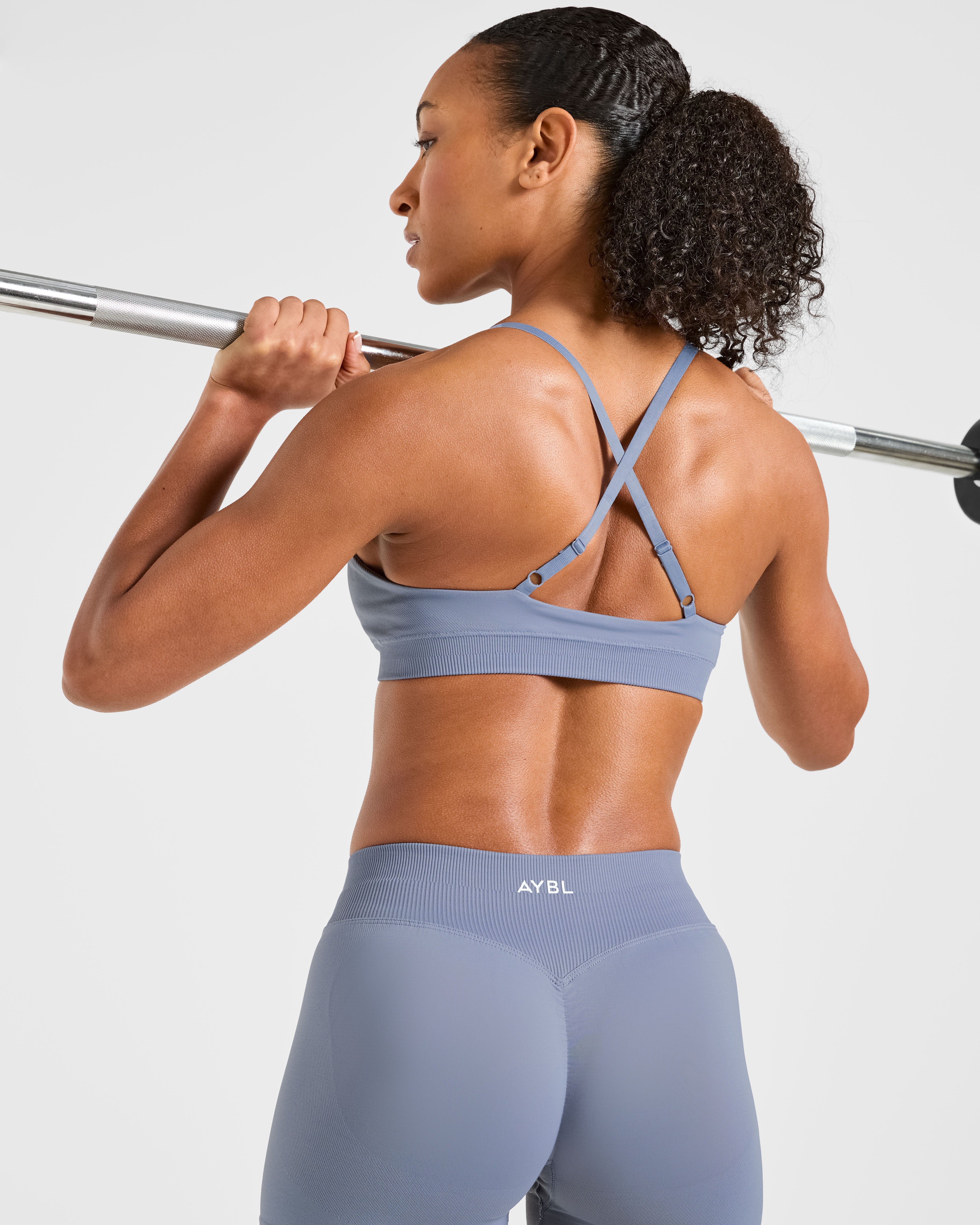Enhance Seamless Sports Bra - Slate Blue