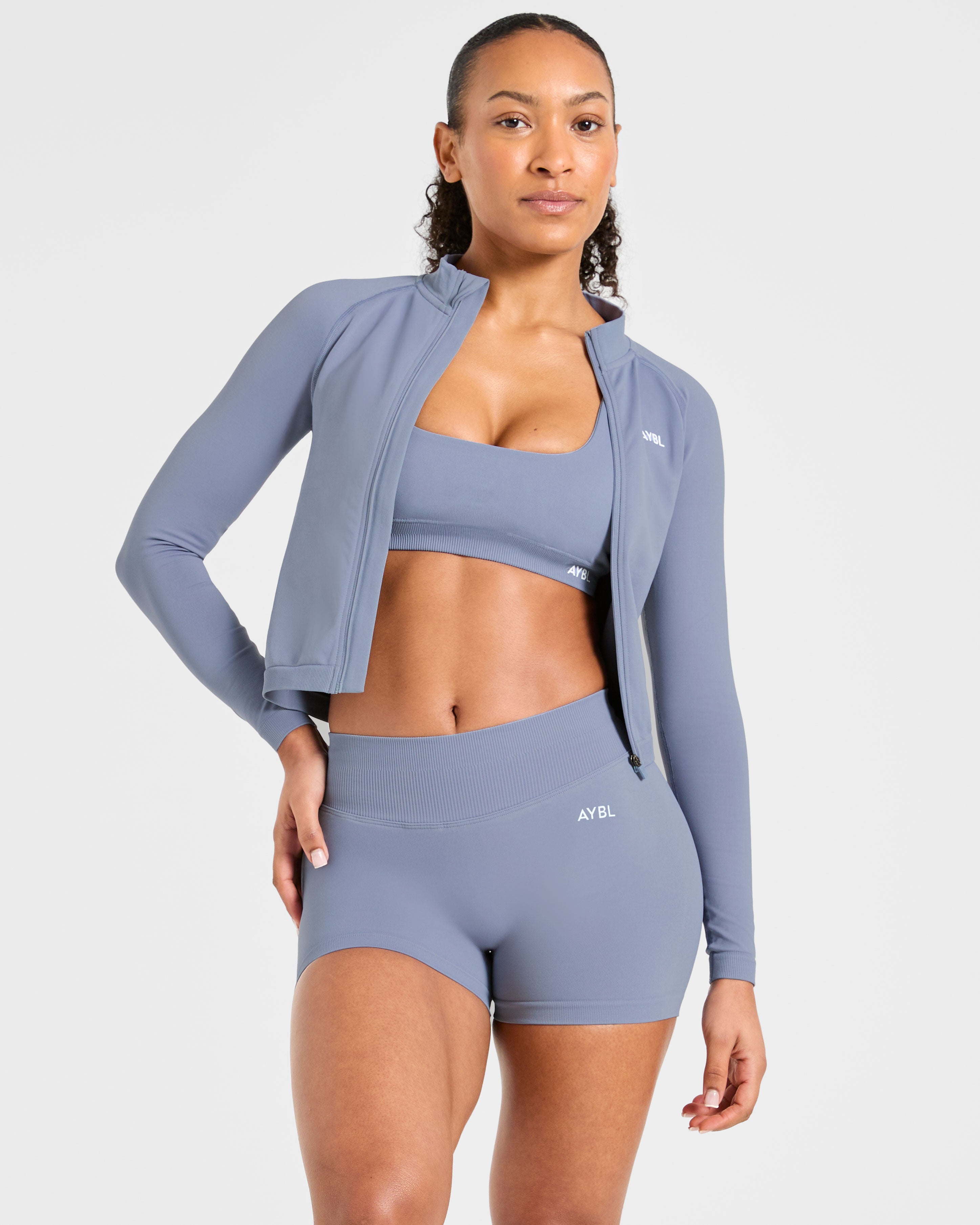 Enhance Seamless Shorts - Slate Blue