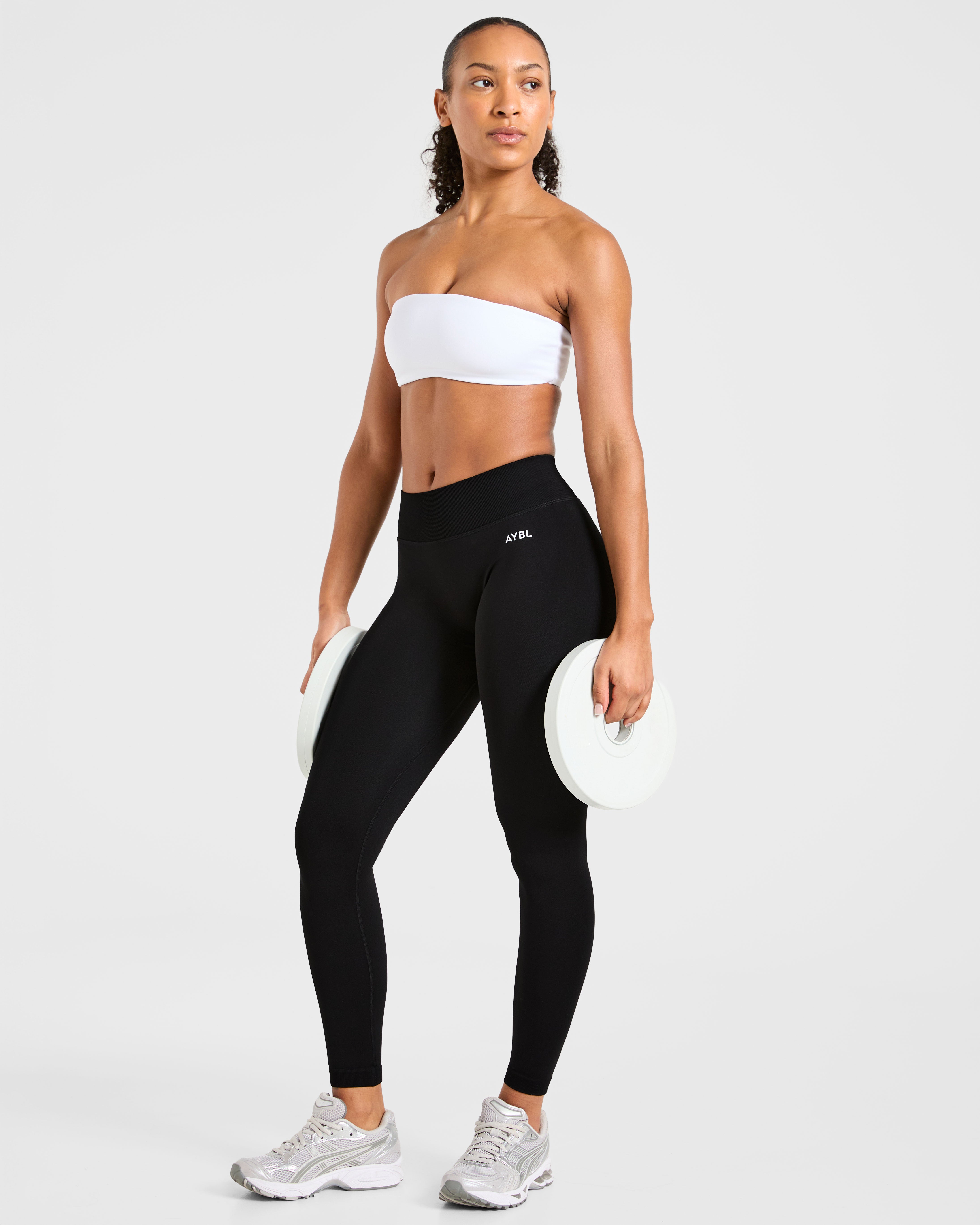 Essential Bandeau Sports Bra - White