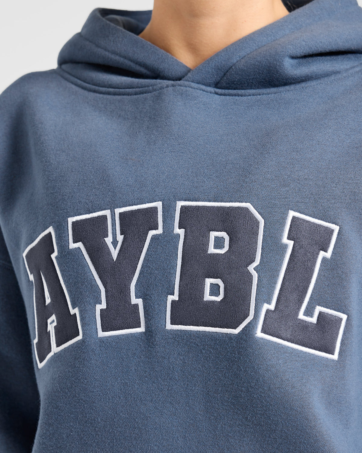 Varsity 2.0 Oversized Hoodie - Denim Blue
