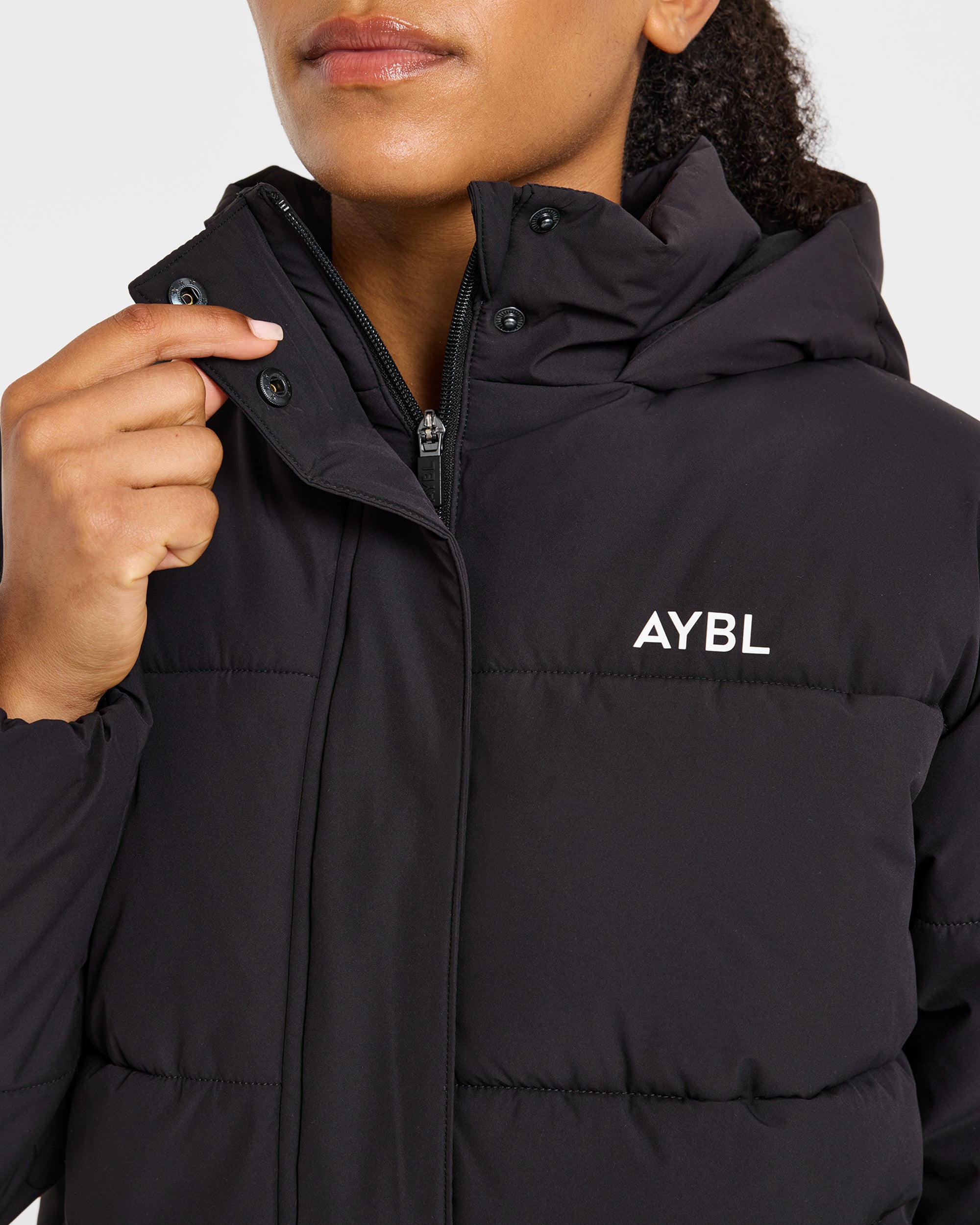 Signature Puffer Coat - Black