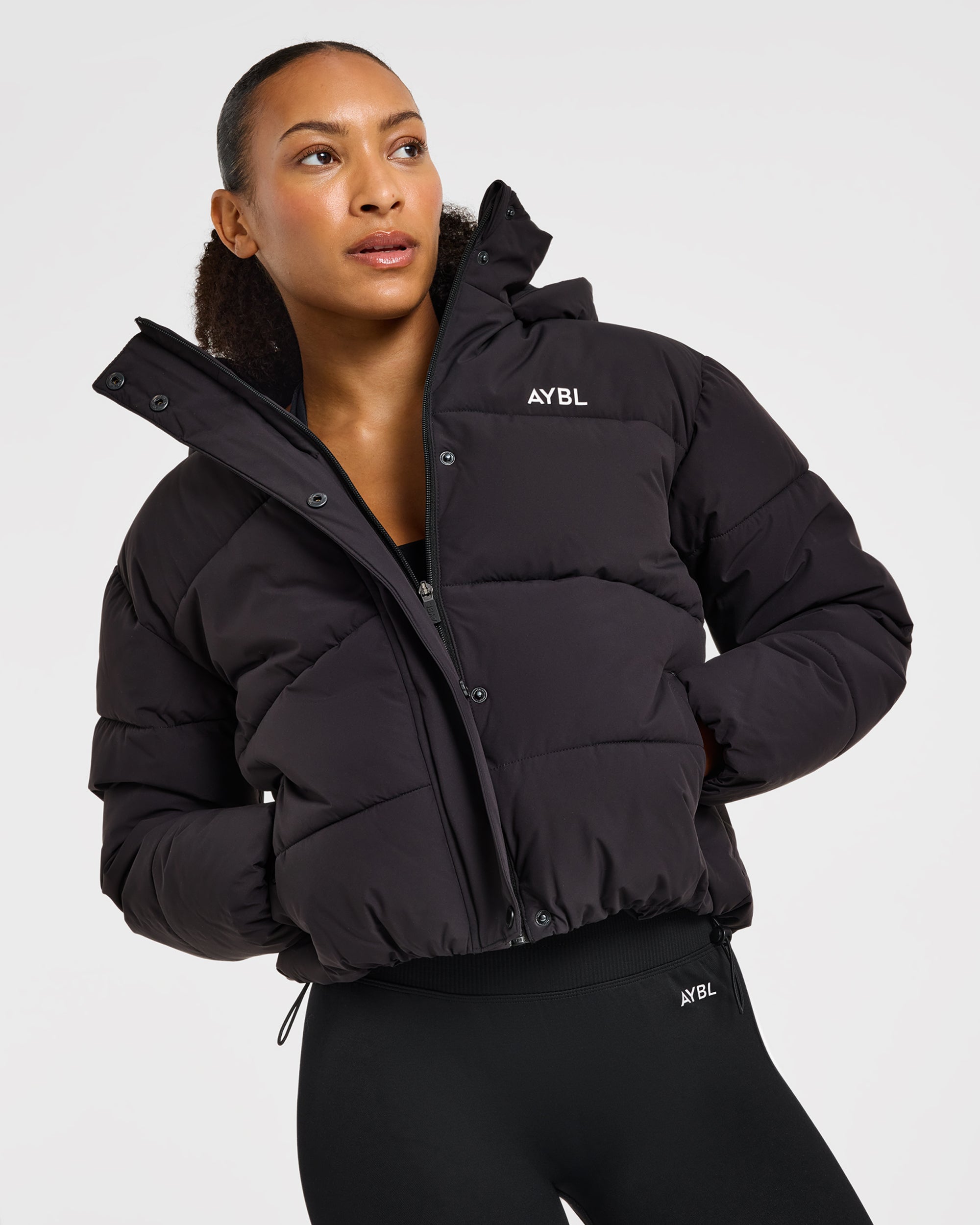Signature Puffer Coat - Black