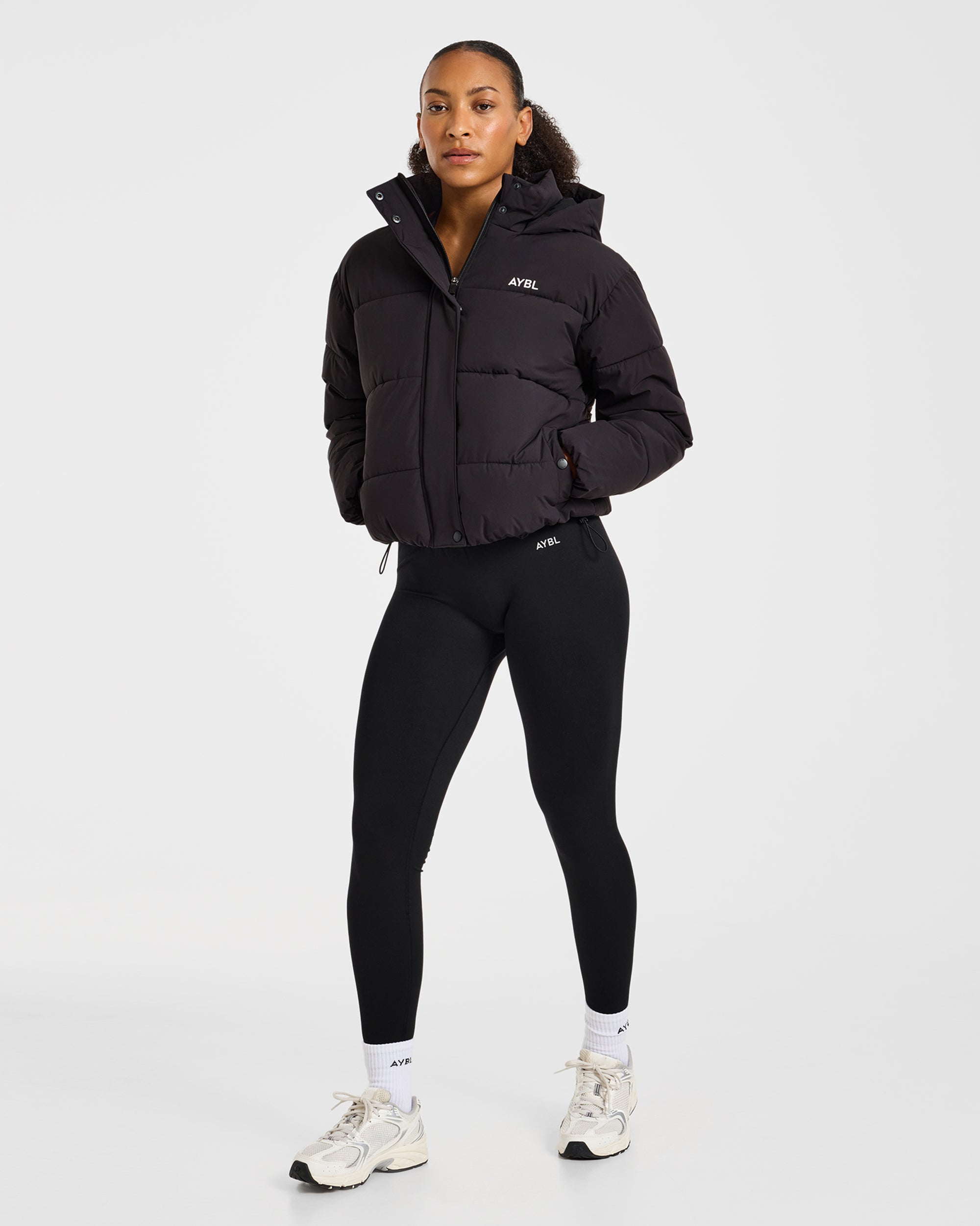 Signature Puffer Coat - Black