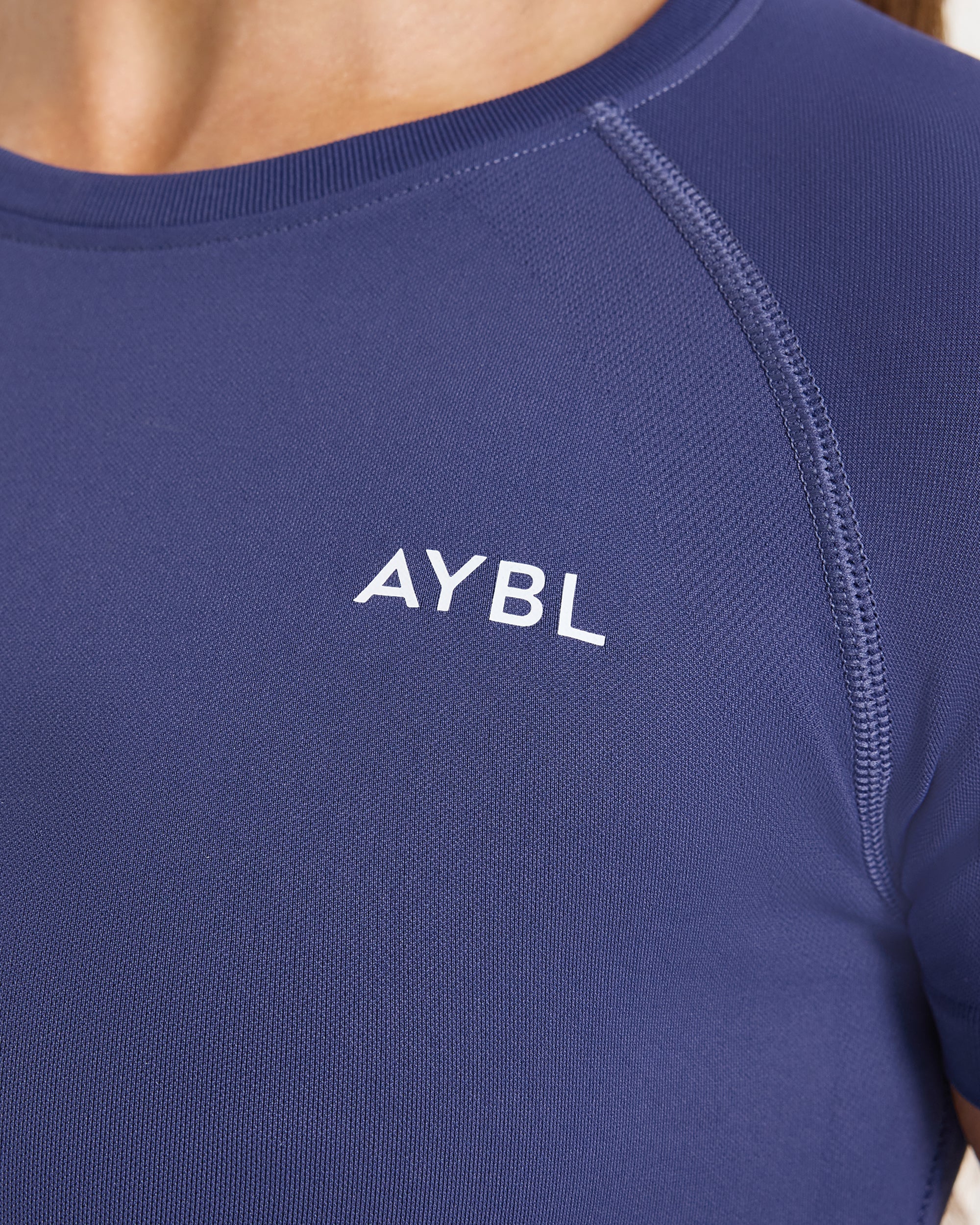 Enhance Seamless Short Sleeve Top - Storm Blue