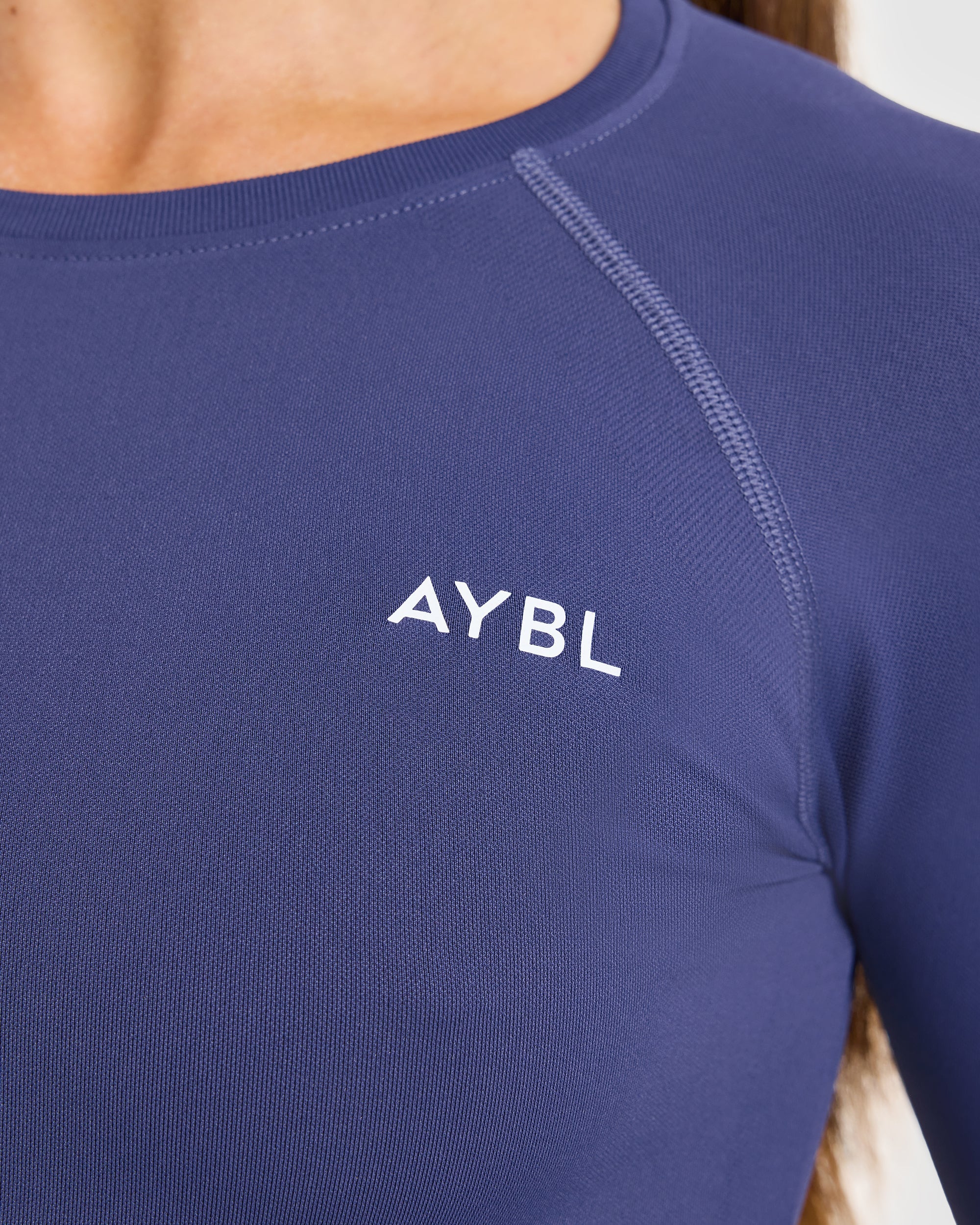 Enhance Seamless Long Sleeve Top - Storm Blue