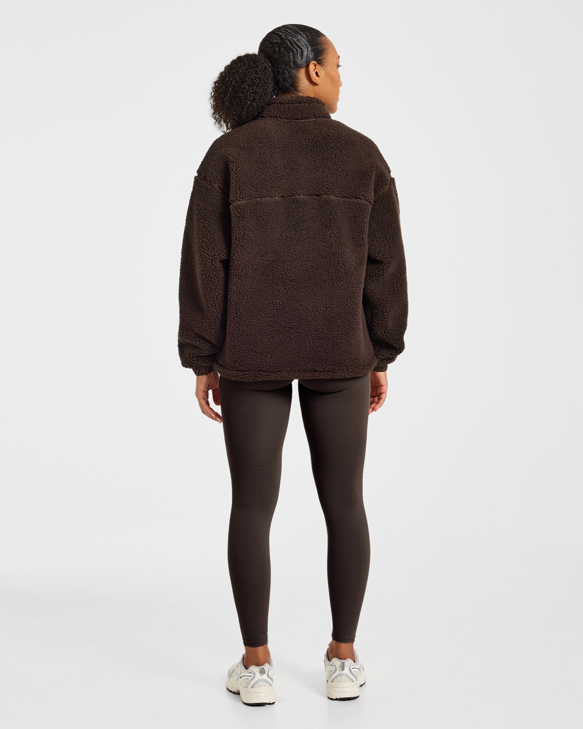 Signature 1/4 Zip Fleece Pullover - Cocoa Brown