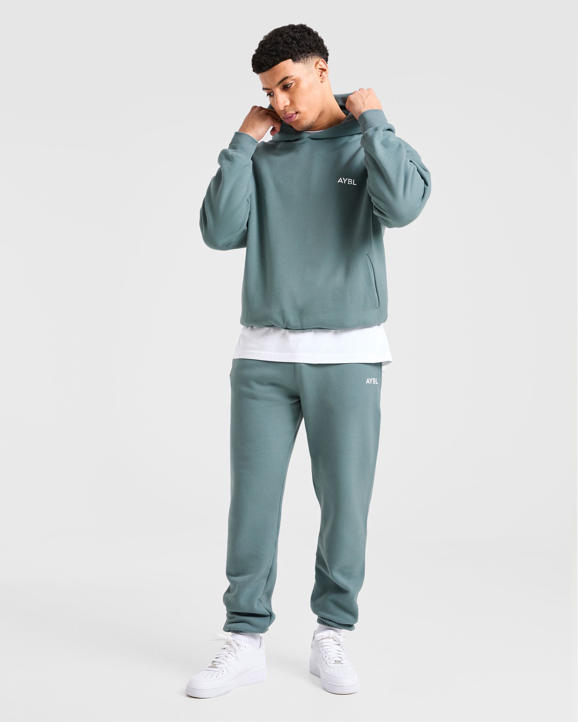 Essential Oversized Joggers - Dusty Blue